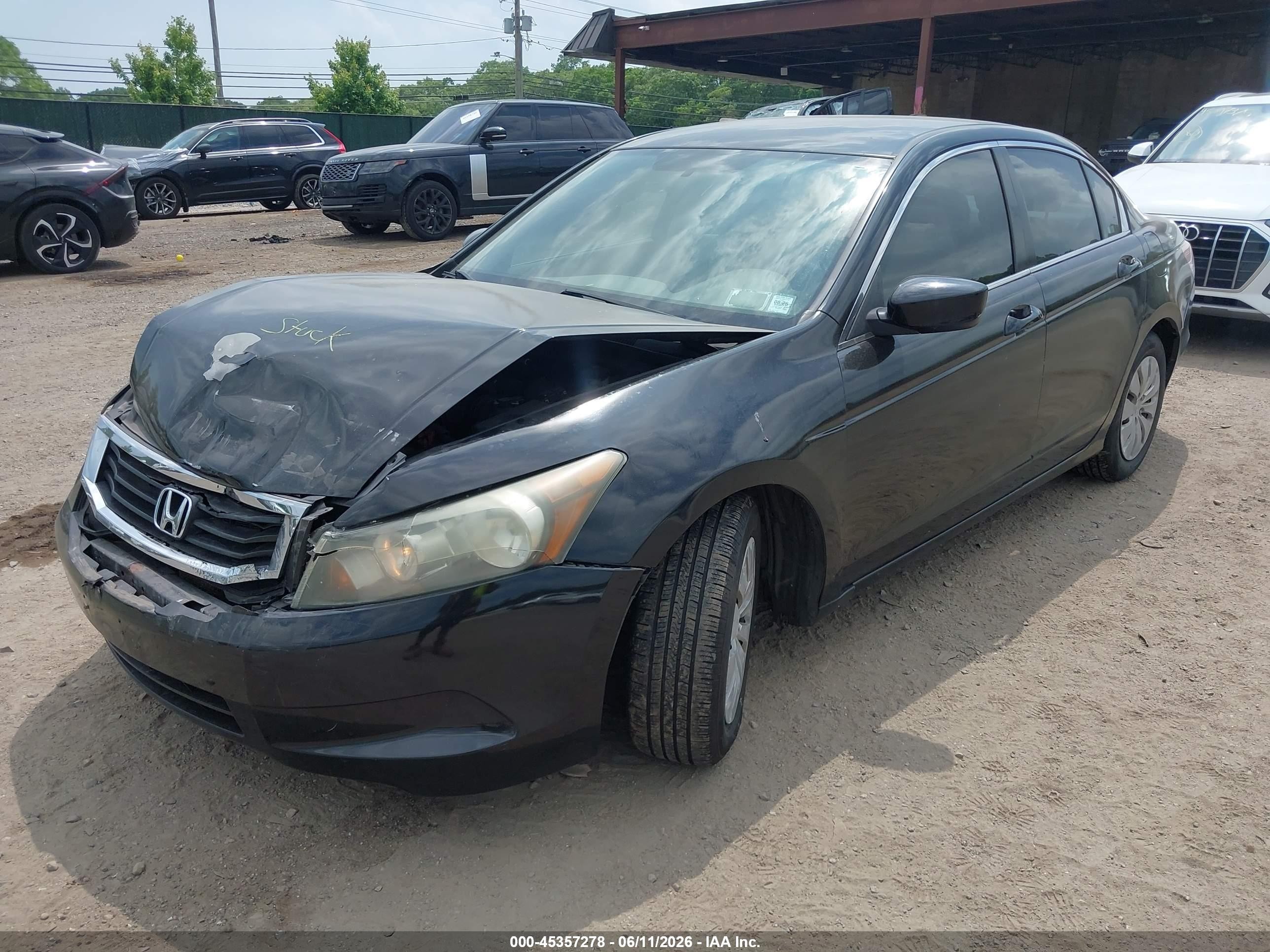 2010 Honda Accord 2.4 Lx Черный vin: 1HGCP2F36AA112076