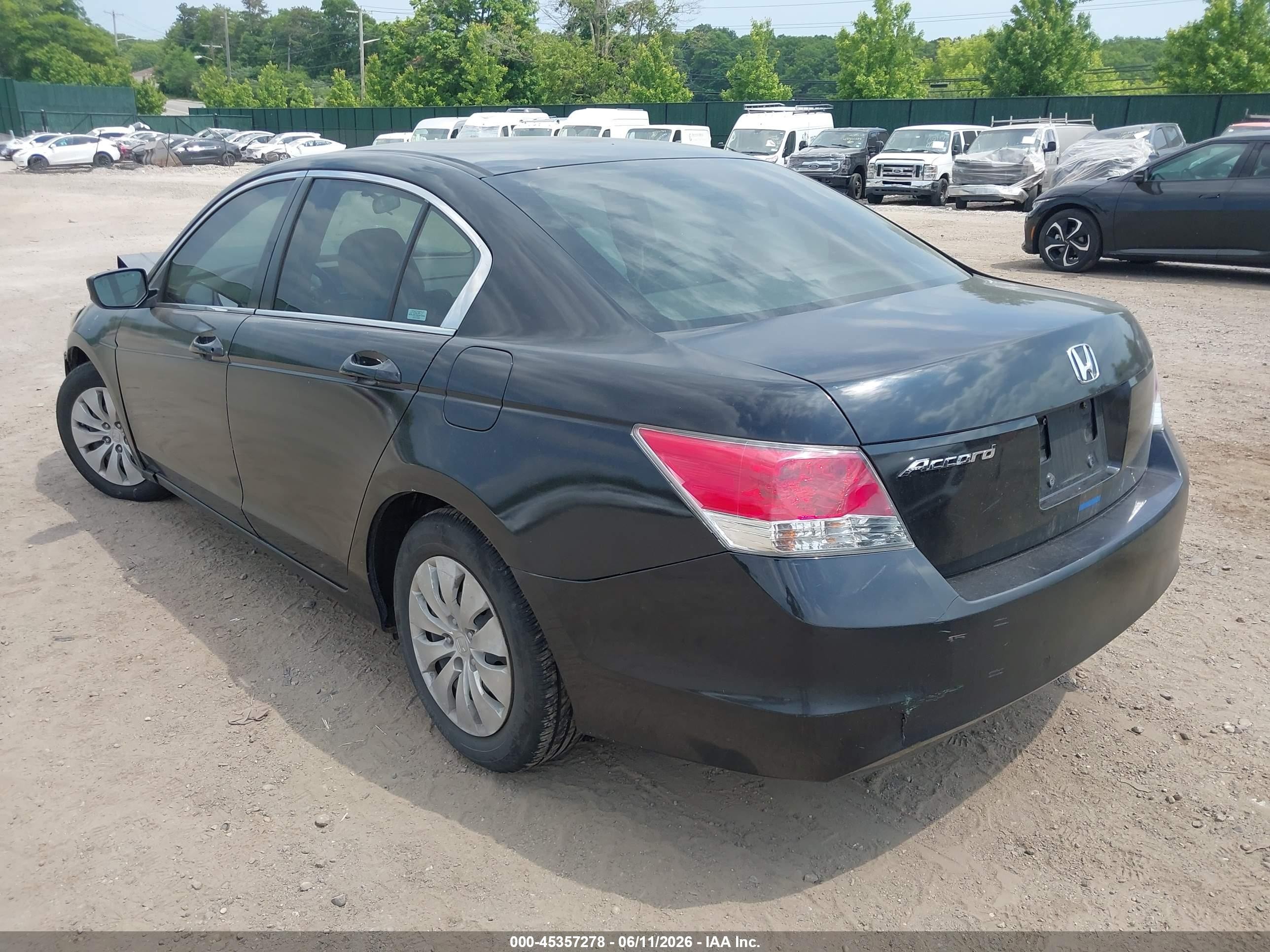 2010 Honda Accord 2.4 Lx Черный vin: 1HGCP2F36AA112076