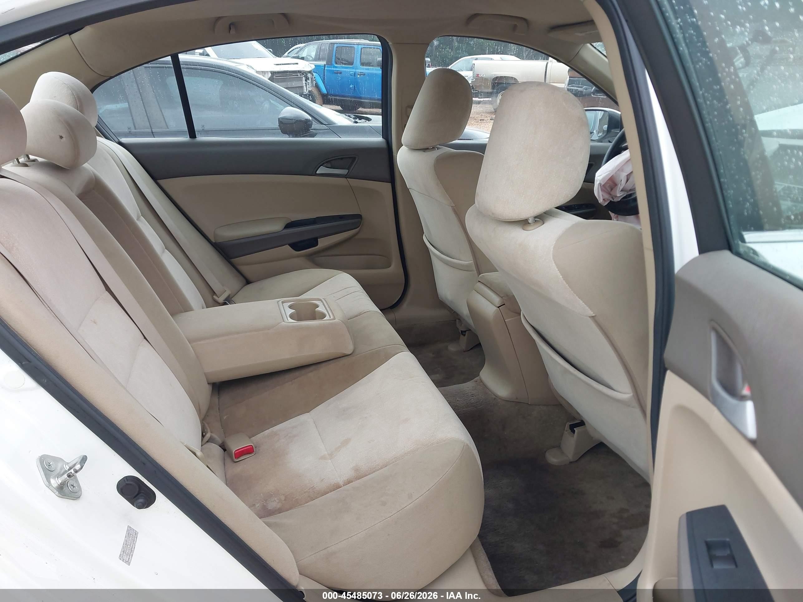 2010 Honda Accord 2.4 Lx White vin: 1HGCP2F36AA129282