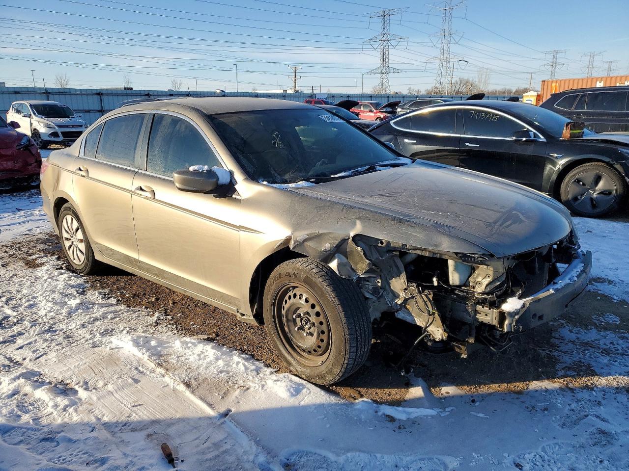 2010 Honda Accord Lx Желто-коричневый vin: 1HGCP2F36AA153436