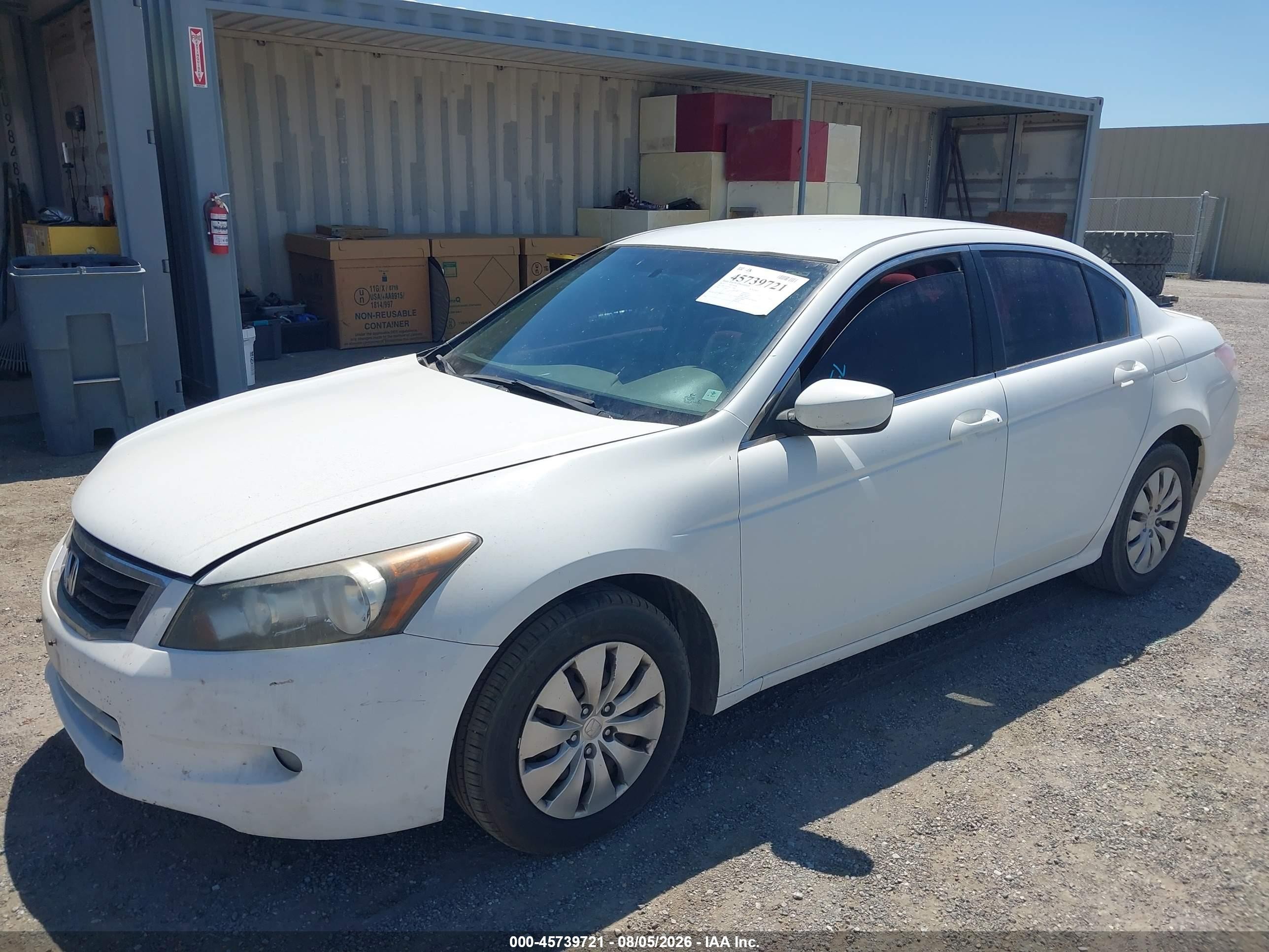 2010 Honda Accord 2.4 Lx Белый vin: 1HGCP2F36AA170060