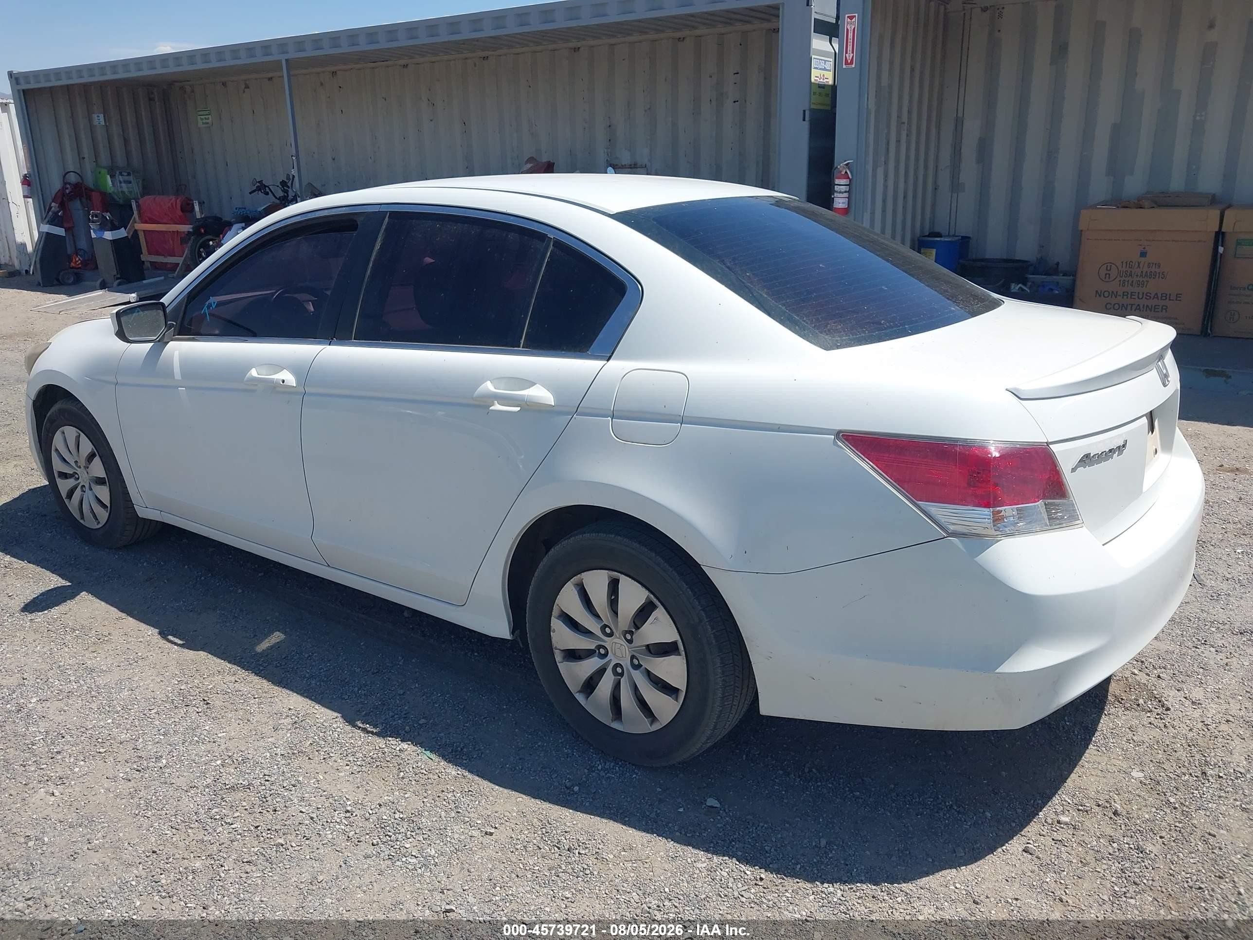 2010 Honda Accord 2.4 Lx Белый vin: 1HGCP2F36AA170060