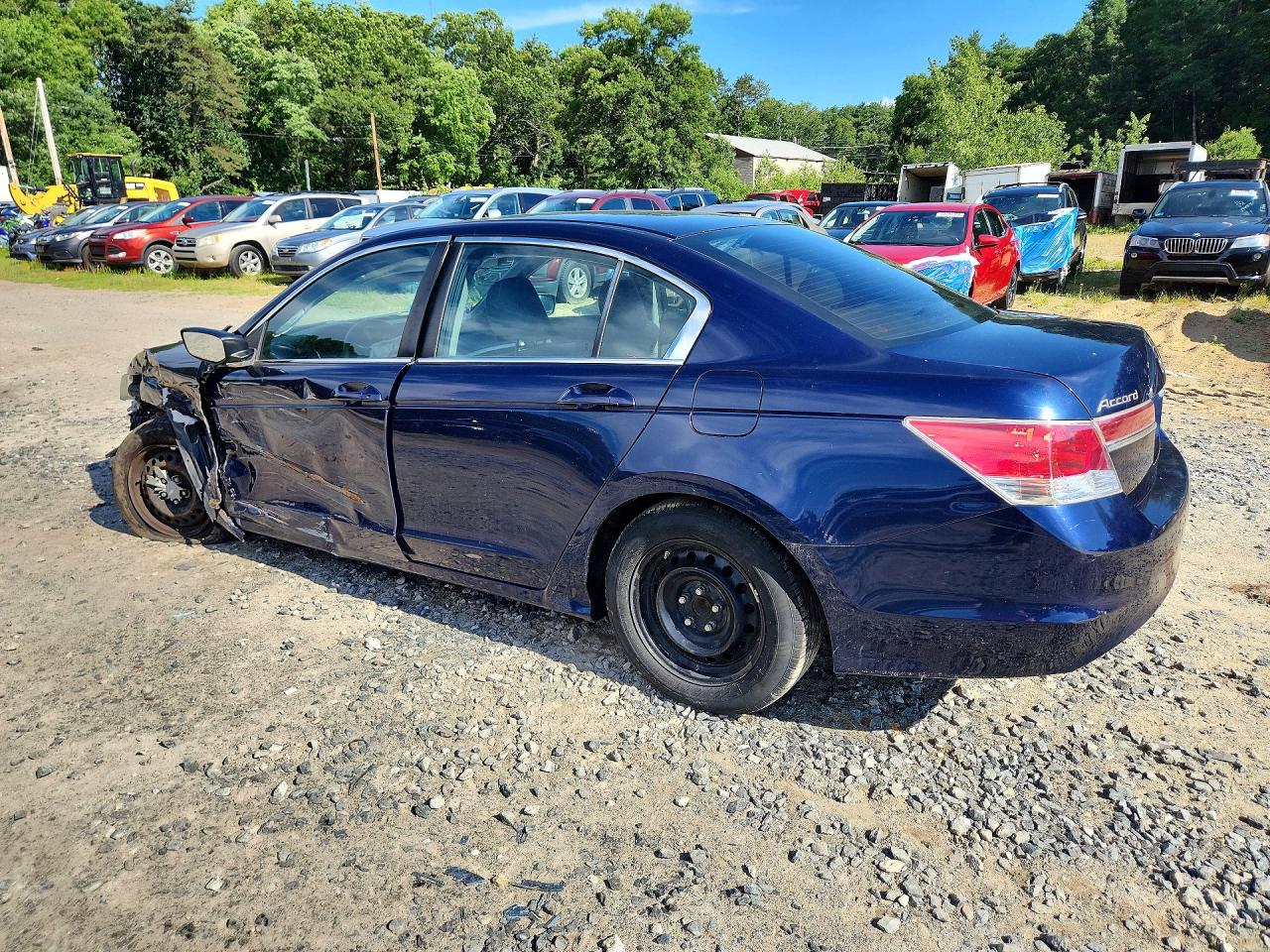 2011 Honda Accord Lx Blue vin: 1HGCP2F36BA052995