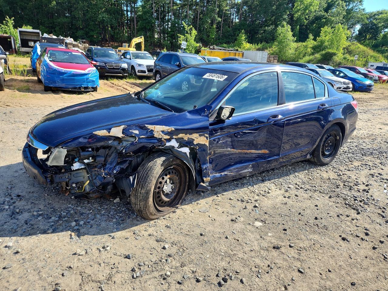 2011 Honda Accord Lx Blue vin: 1HGCP2F36BA052995