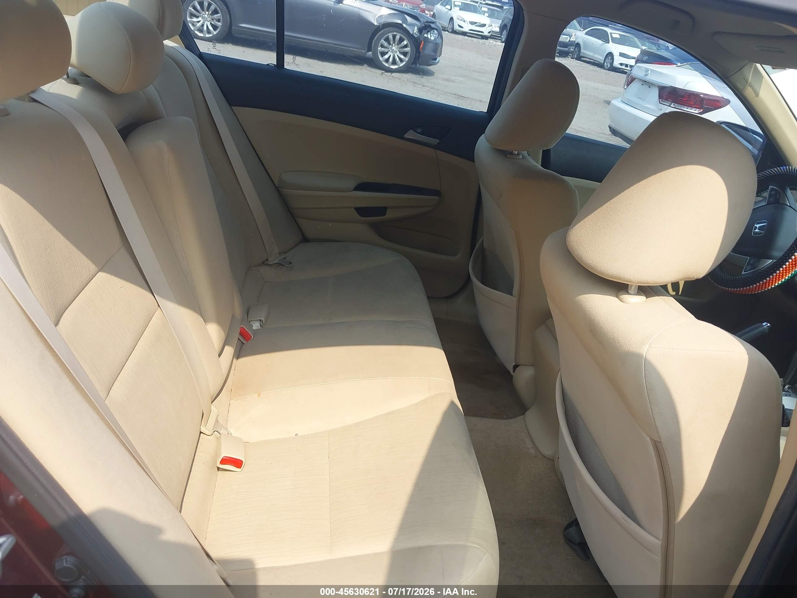 2011 Honda Accord 2.4 Lx Burgundy vin: 1HGCP2F36BA132667