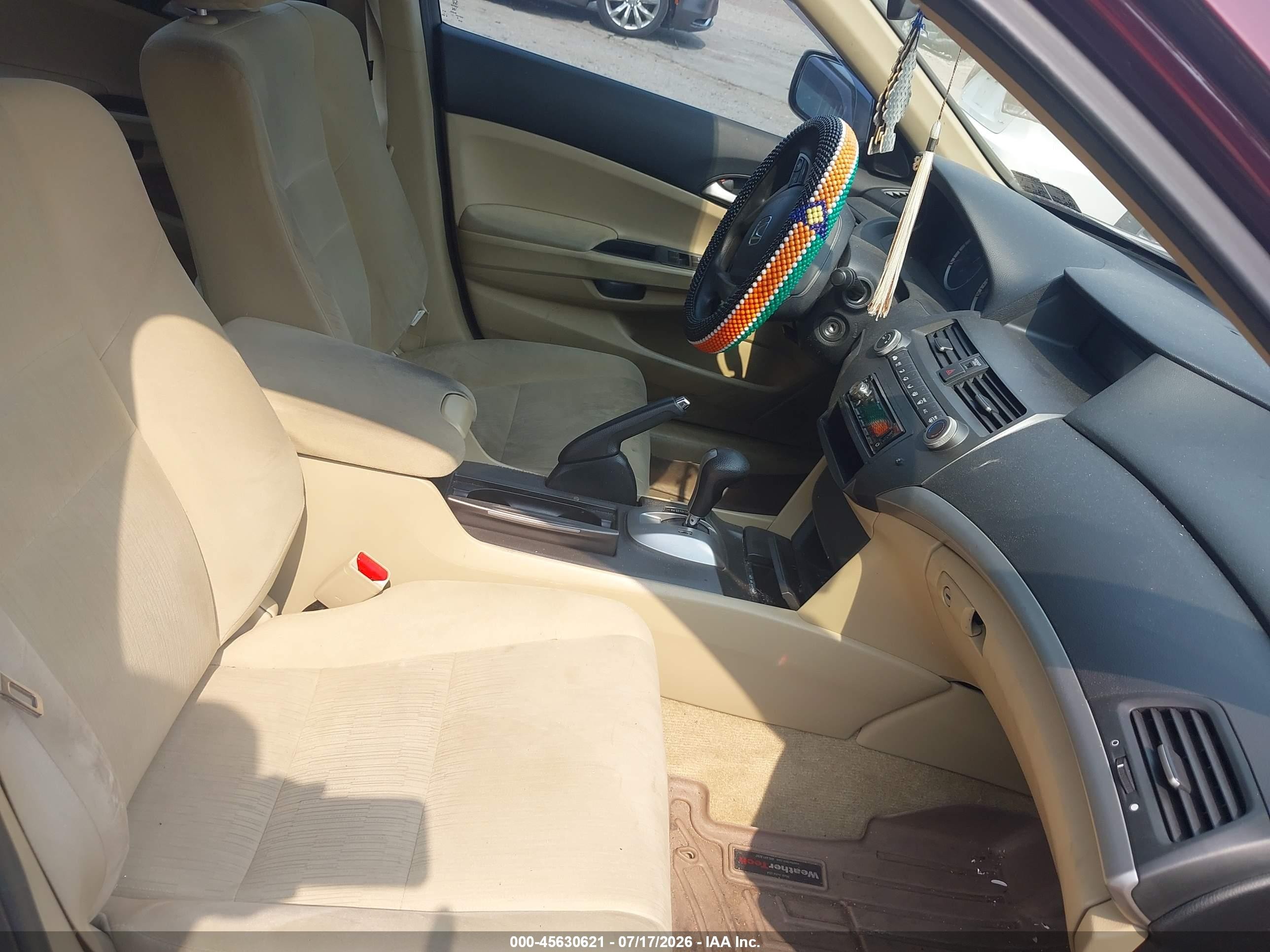 2011 Honda Accord 2.4 Lx Burgundy vin: 1HGCP2F36BA132667