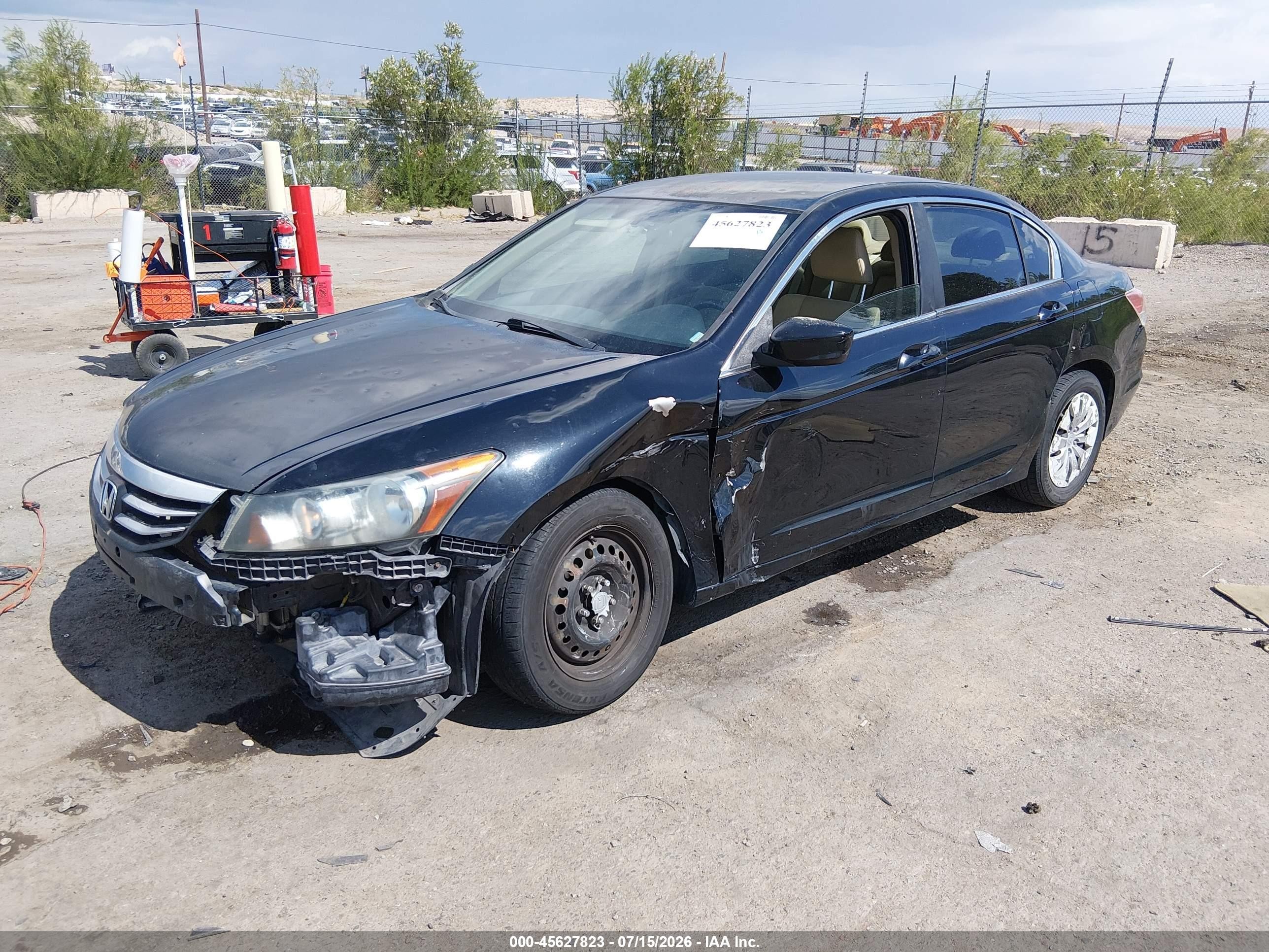 2012 Honda Accord 2.4 Lx Black vin: 1HGCP2F36CA024177