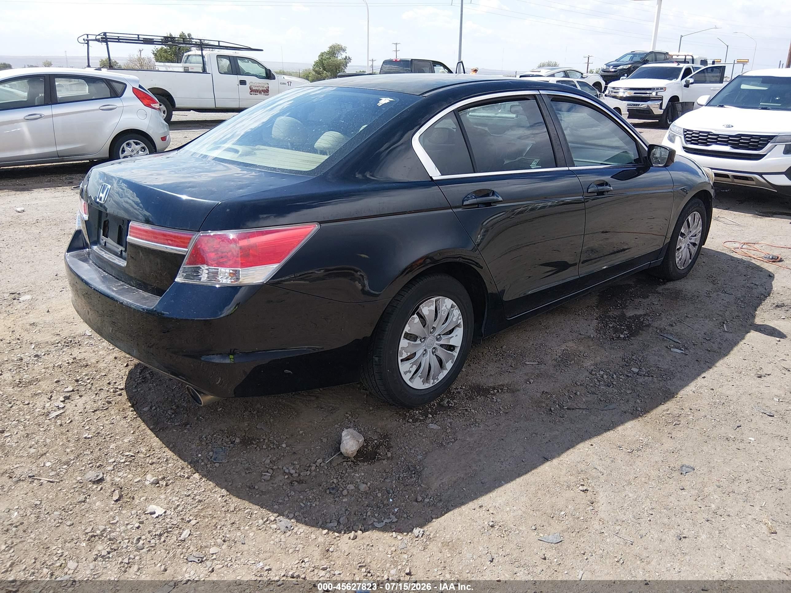2012 Honda Accord 2.4 Lx Black vin: 1HGCP2F36CA024177