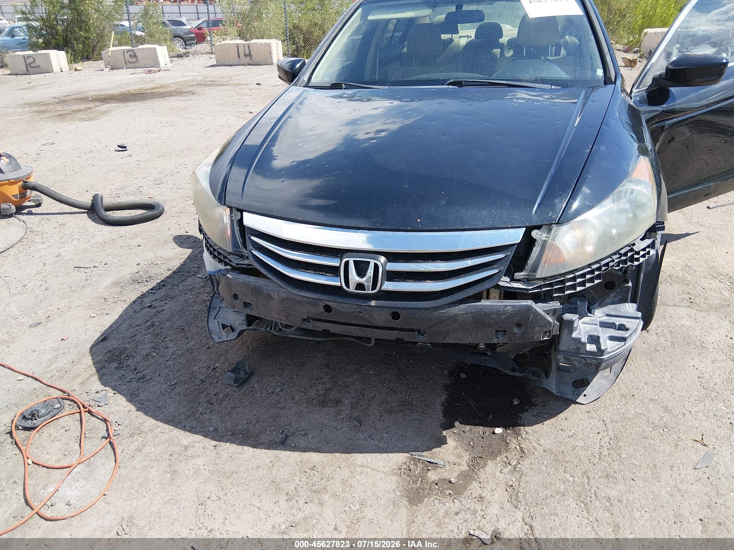2012 Honda Accord 2.4 Lx Black vin: 1HGCP2F36CA024177