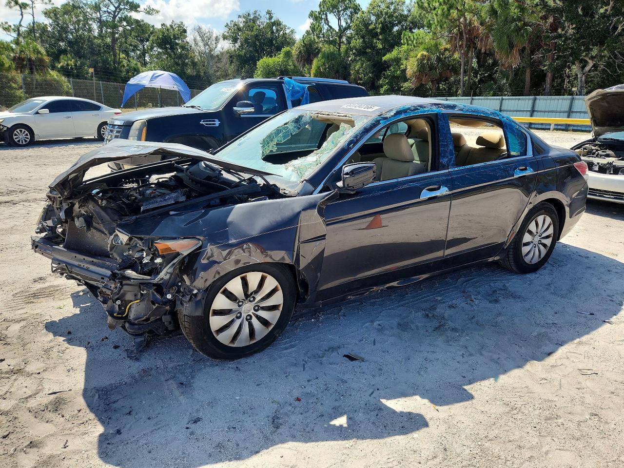 2012 Honda Accord Lx Gray vin: 1HGCP2F36CA061715