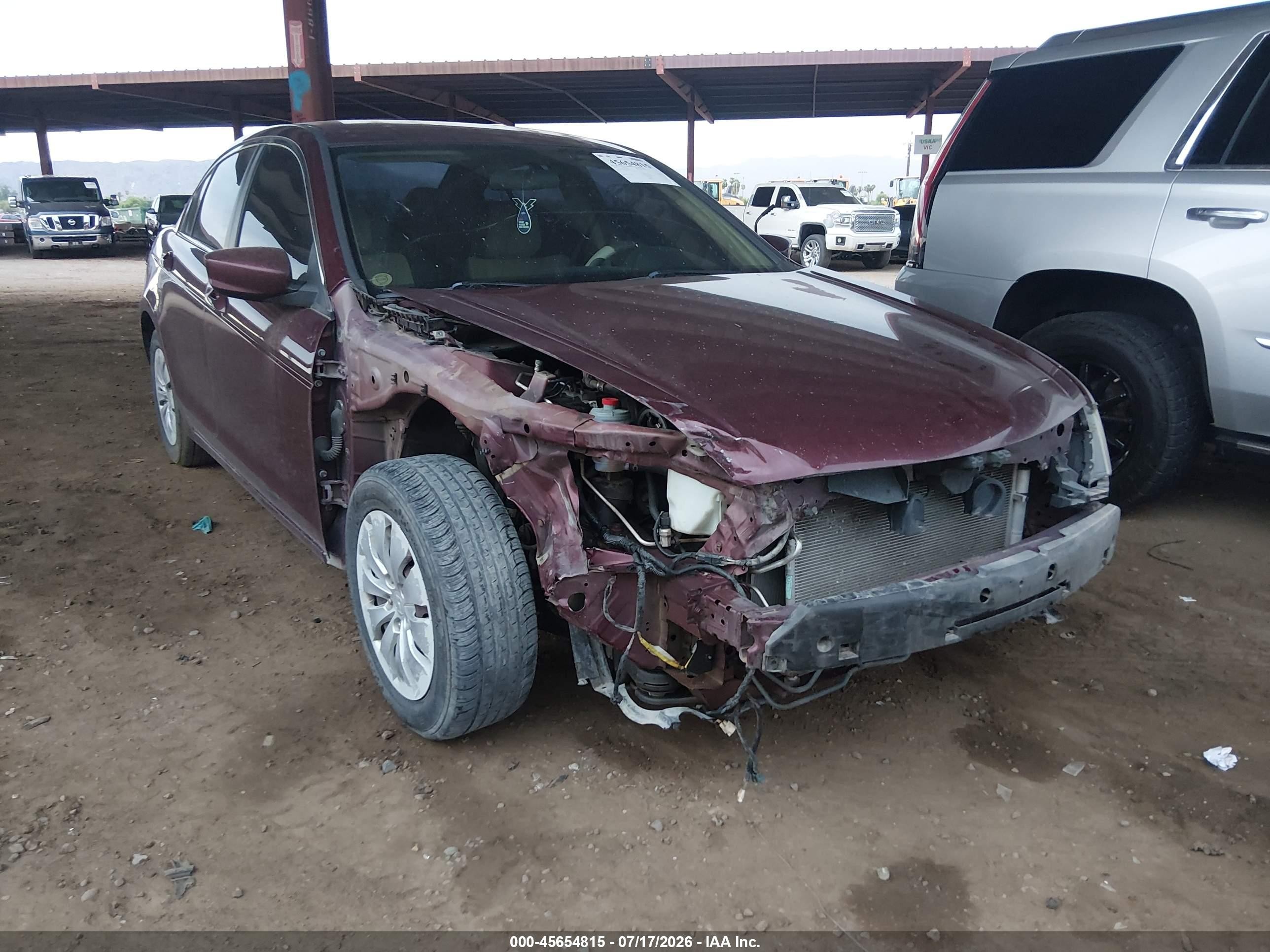 2012 Honda Accord Sdn Lx Maroon vin: 1HGCP2F36CA095511