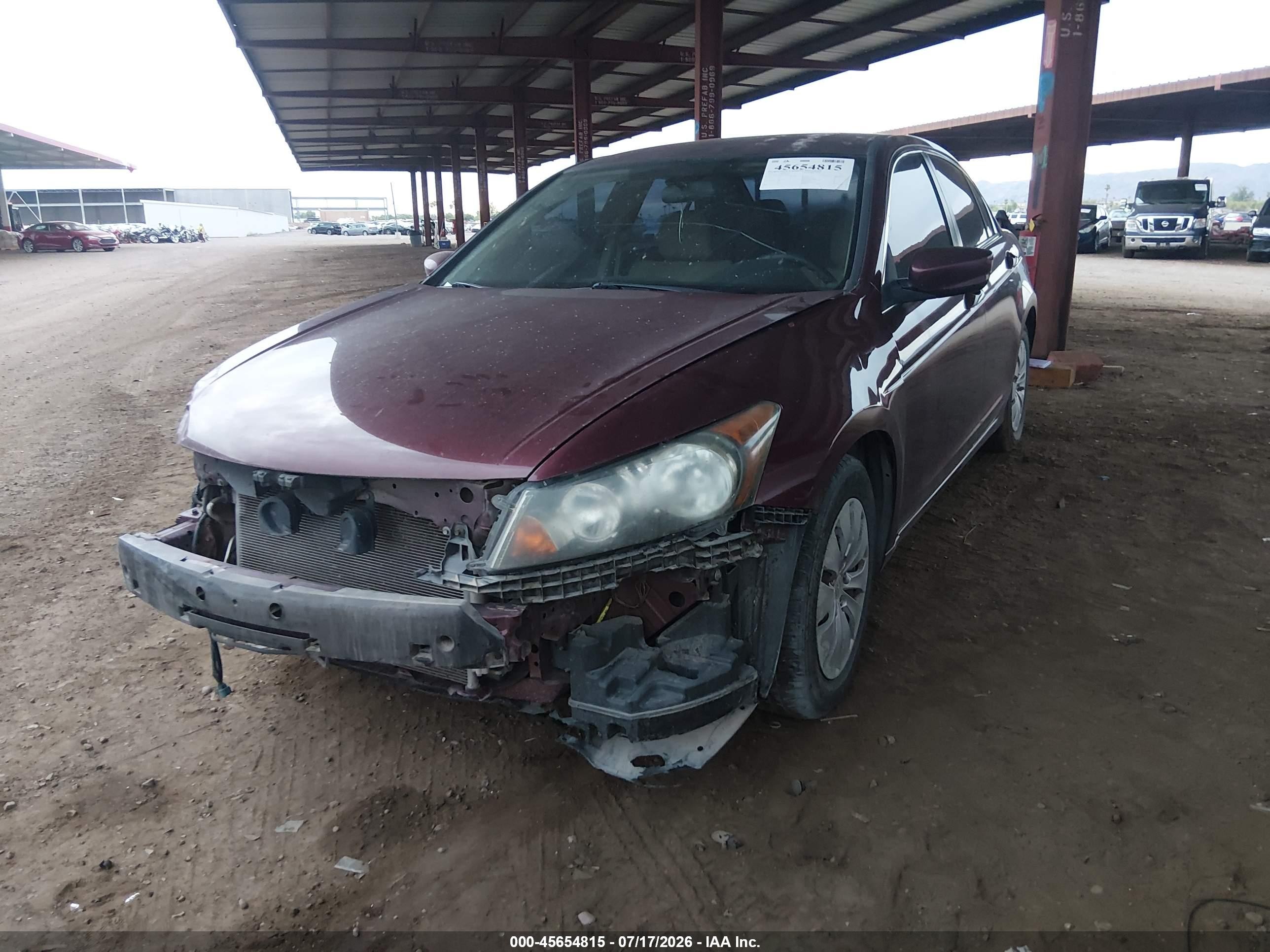 2012 Honda Accord Sdn Lx Maroon vin: 1HGCP2F36CA095511