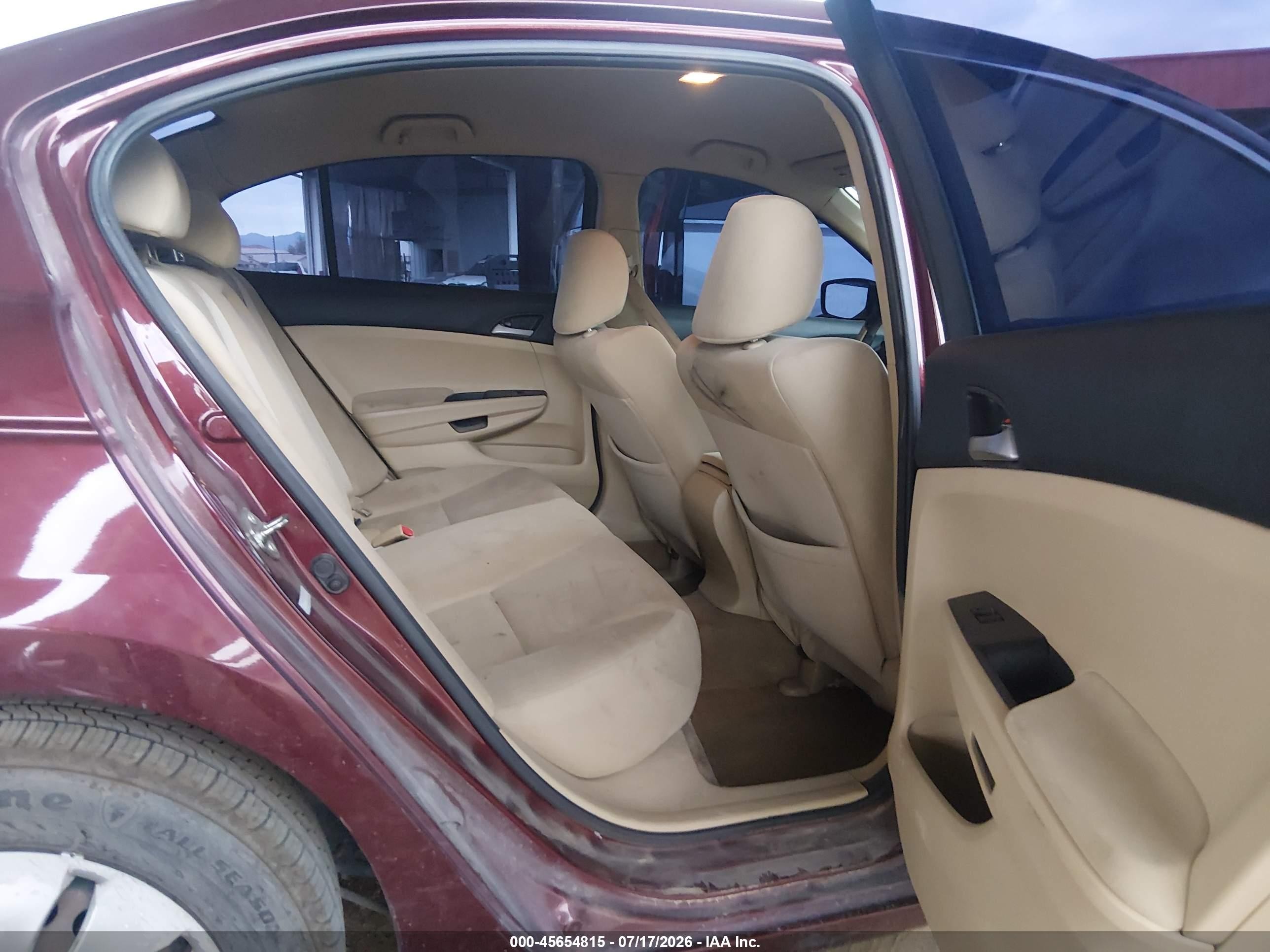 2012 Honda Accord Sdn Lx Maroon vin: 1HGCP2F36CA095511