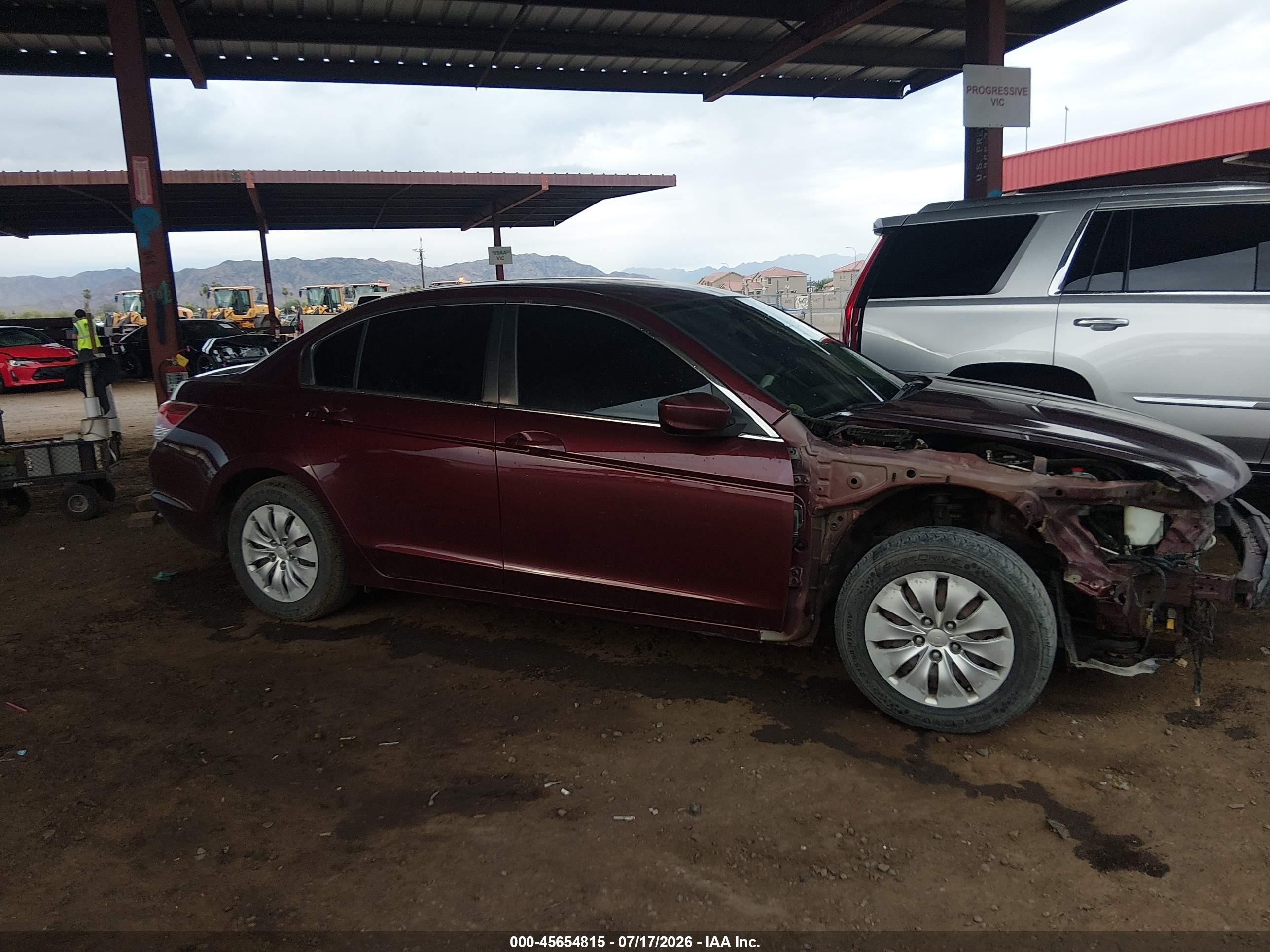 2012 Honda Accord Sdn Lx Maroon vin: 1HGCP2F36CA095511
