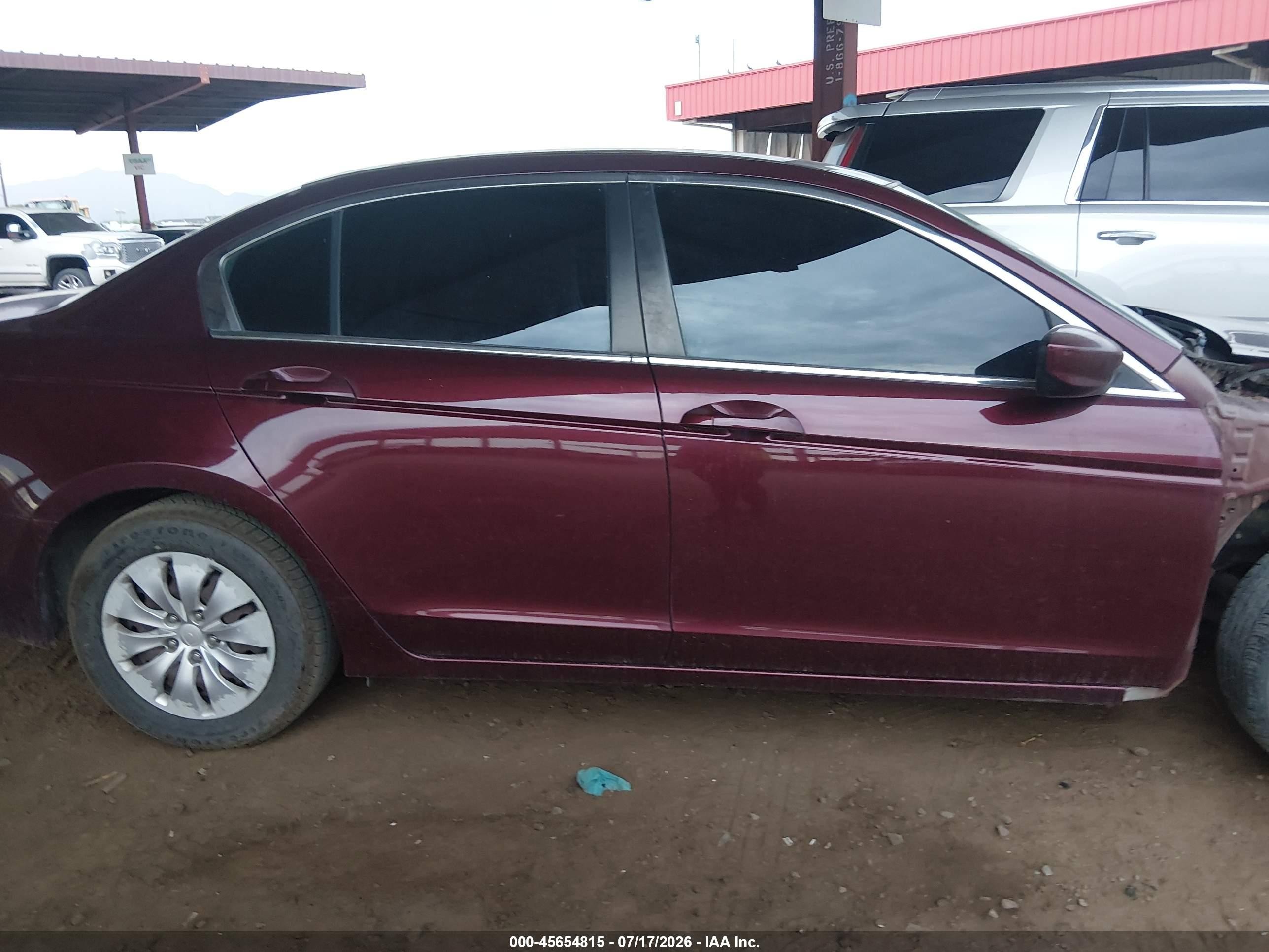 2012 Honda Accord Sdn Lx Maroon vin: 1HGCP2F36CA095511
