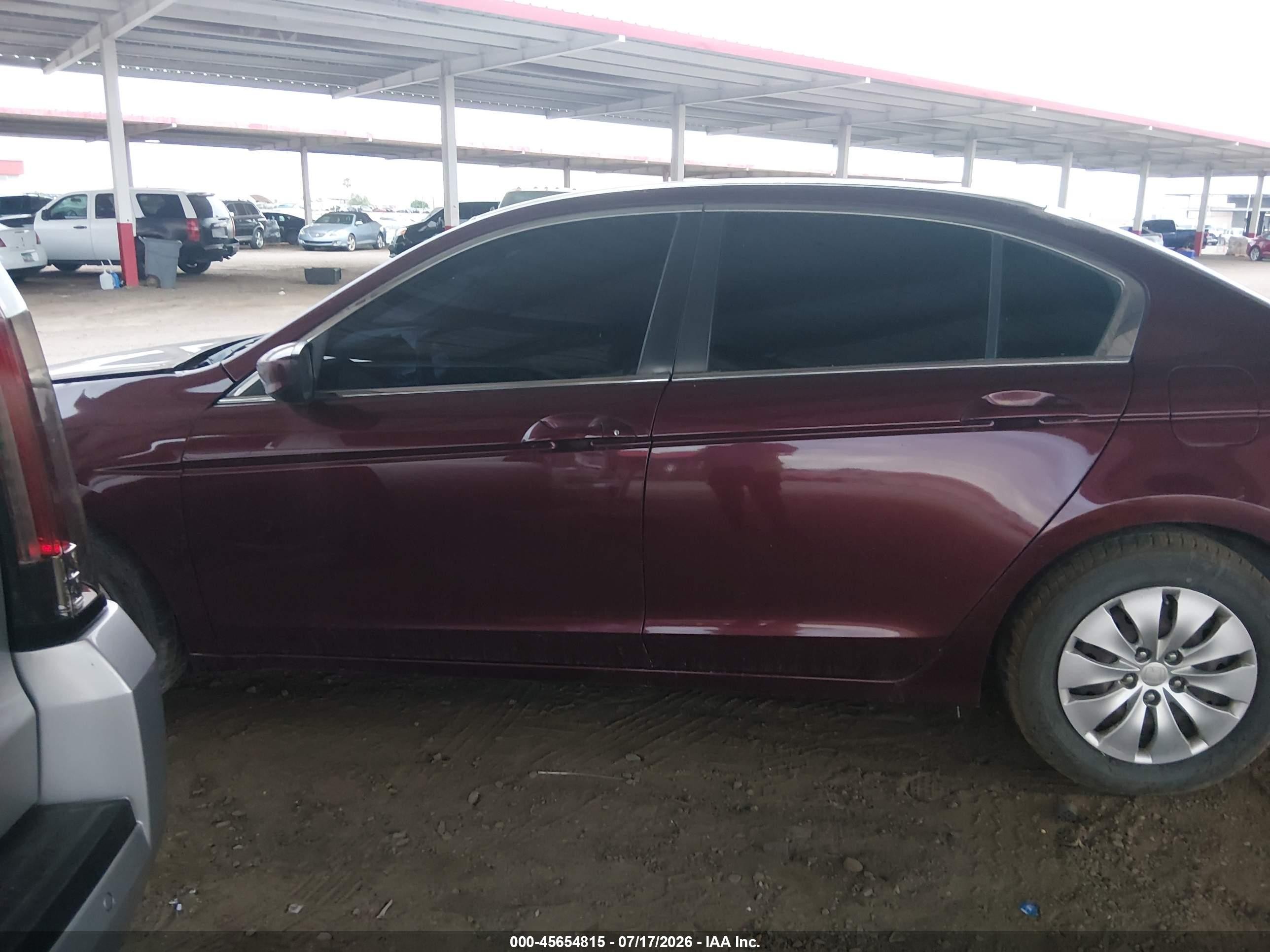 2012 Honda Accord Sdn Lx Maroon vin: 1HGCP2F36CA095511