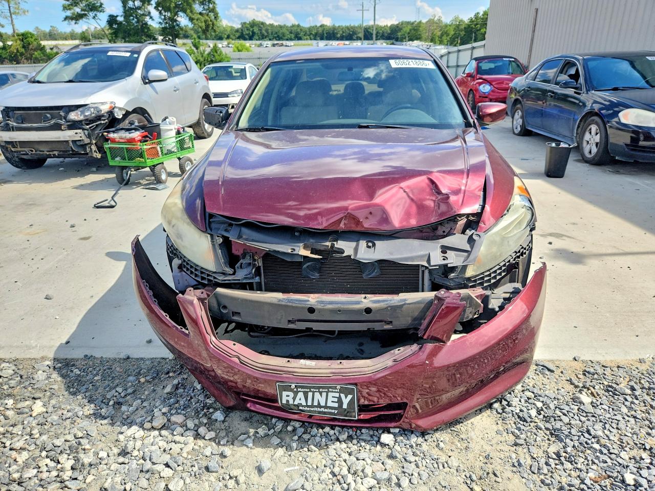 2012 Honda Accord Lx Burgundy vin: 1HGCP2F36CA104806