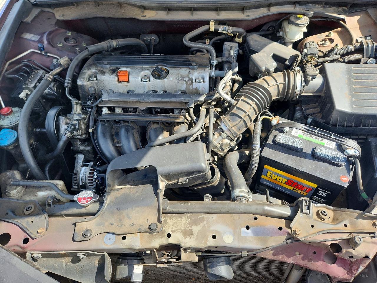 2012 Honda Accord Lx Burgundy vin: 1HGCP2F36CA104806