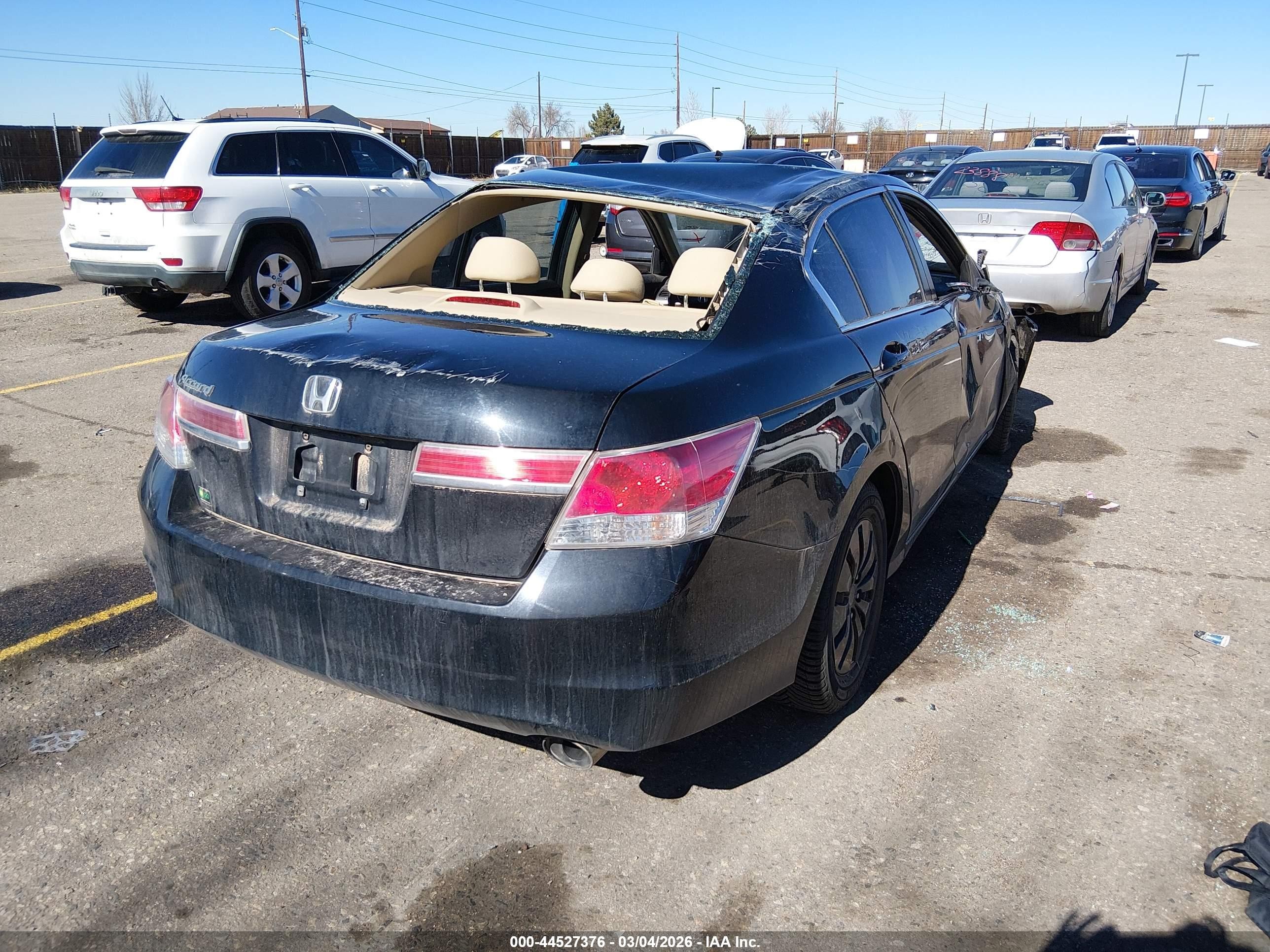 2012 Honda Accord 2.4 Lx Black vin: 1HGCP2F36CA118947