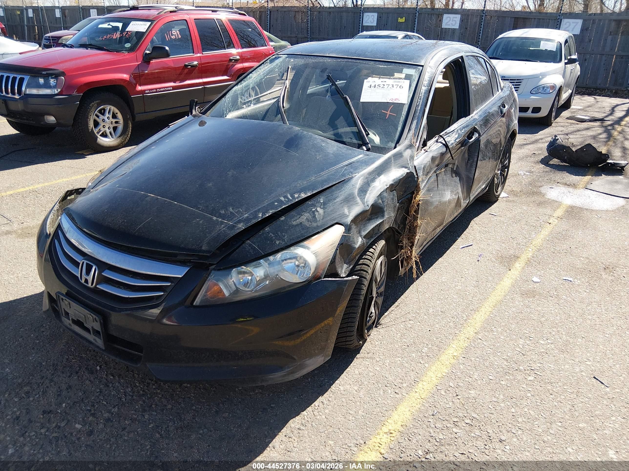 2012 Honda Accord 2.4 Lx Black vin: 1HGCP2F36CA118947