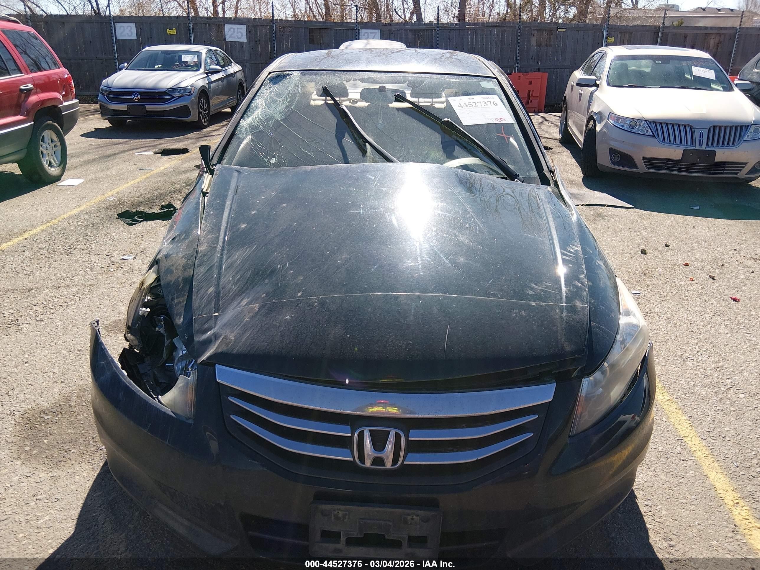 2012 Honda Accord 2.4 Lx Black vin: 1HGCP2F36CA118947