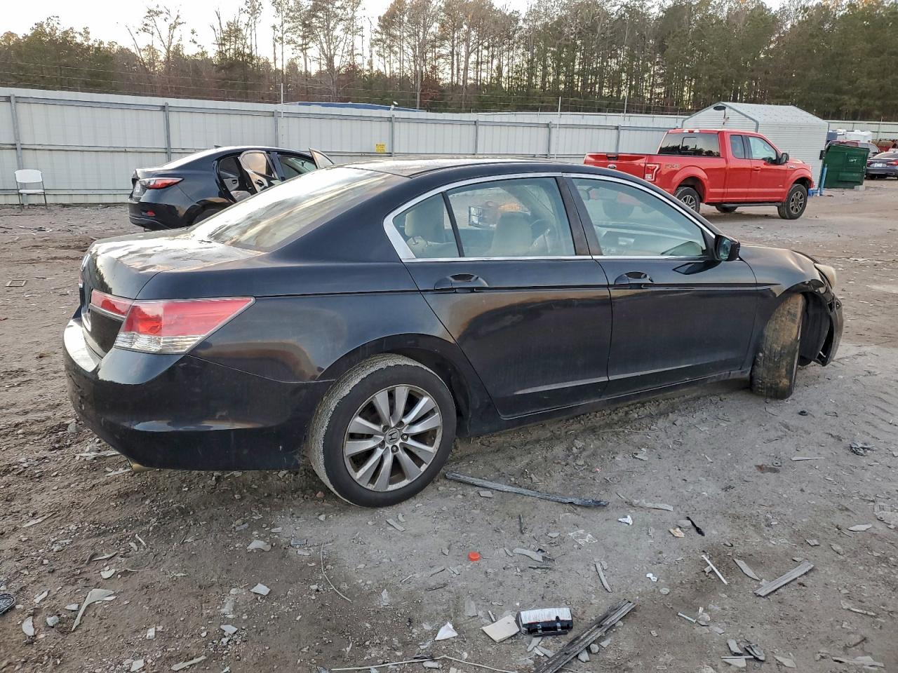 2012 Honda Accord Lx Black vin: 1HGCP2F36CA119760