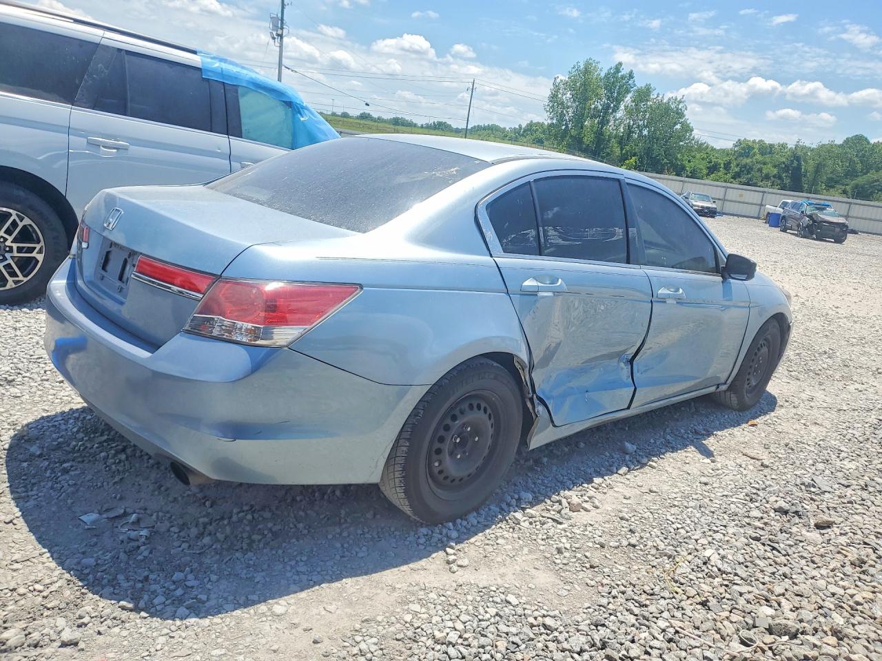 2012 Honda Accord Lx Blue vin: 1HGCP2F36CA124182