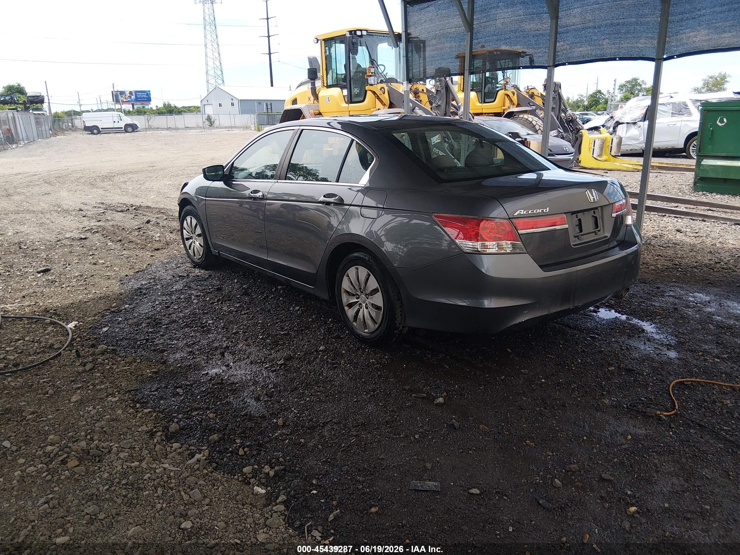 2012 Honda Accord 2.4 Lx Gray vin: 1HGCP2F36CA141502