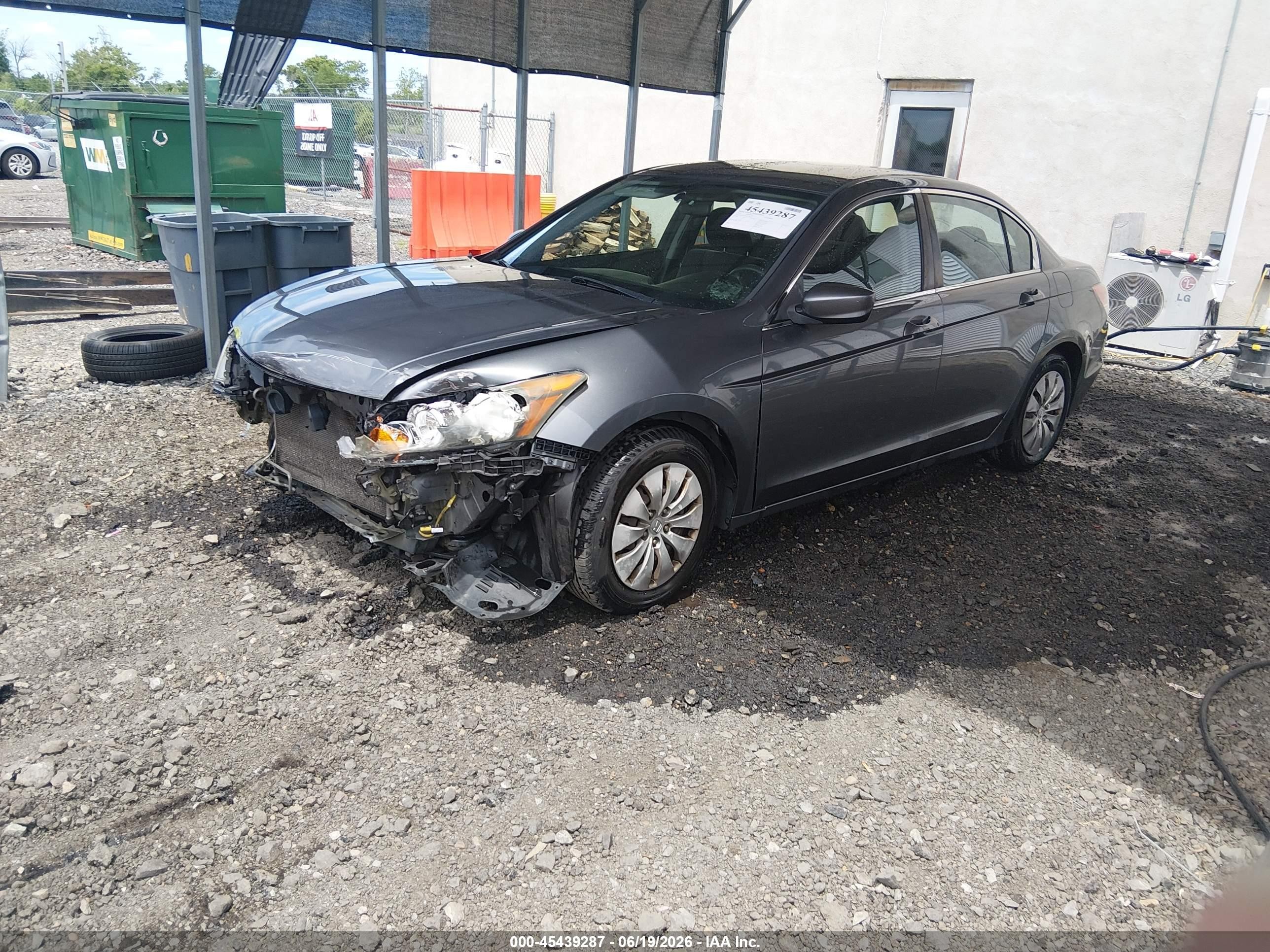 2012 Honda Accord 2.4 Lx Gray vin: 1HGCP2F36CA141502