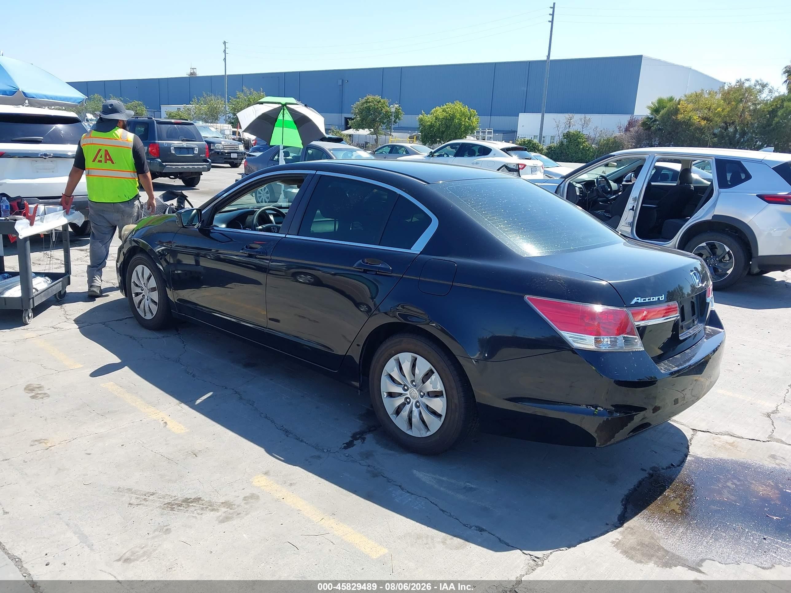 2012 Honda Accord Sdn Lx Черный vin: 1HGCP2F36CA144237