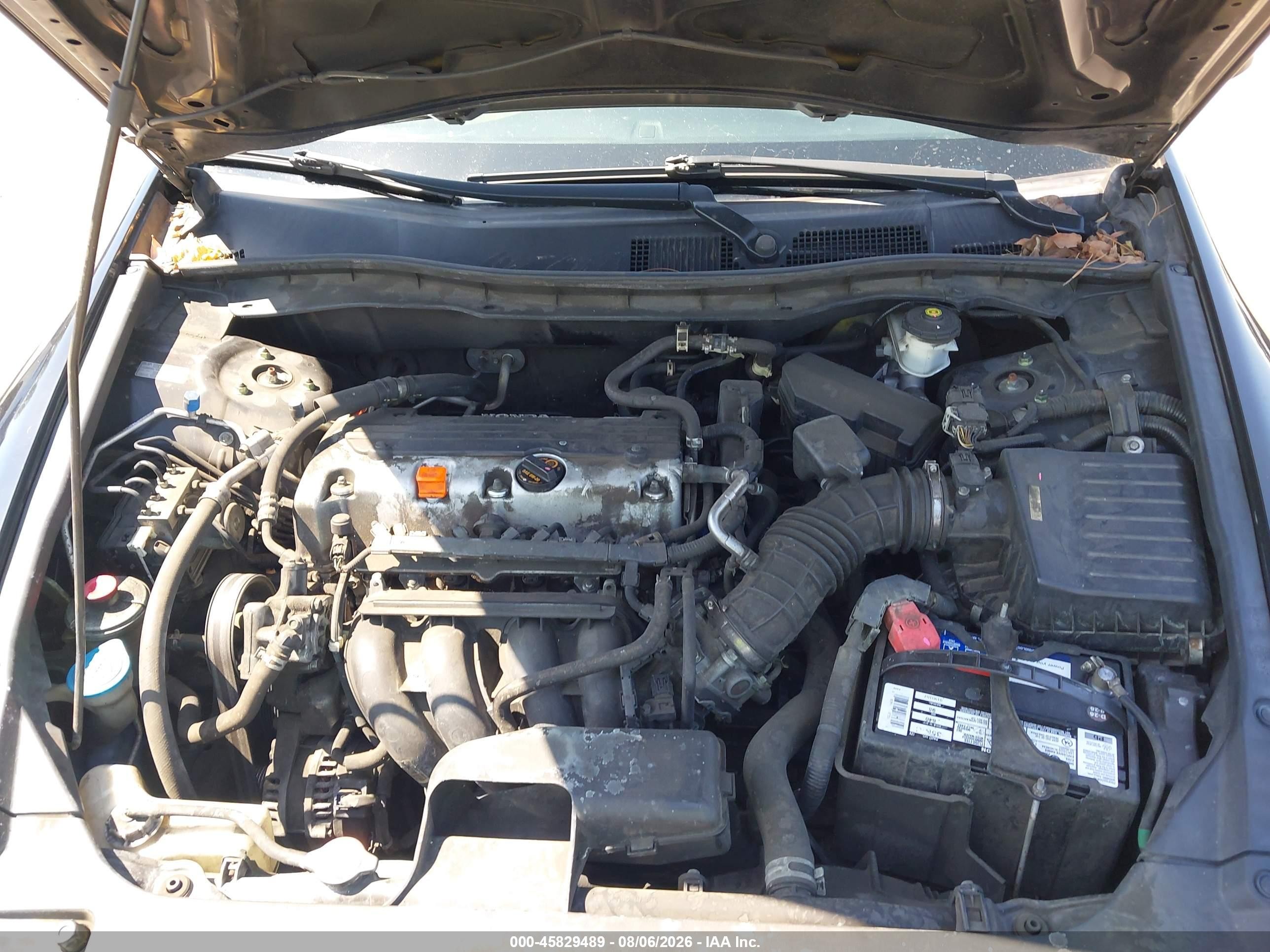 2012 Honda Accord Sdn Lx Черный vin: 1HGCP2F36CA144237