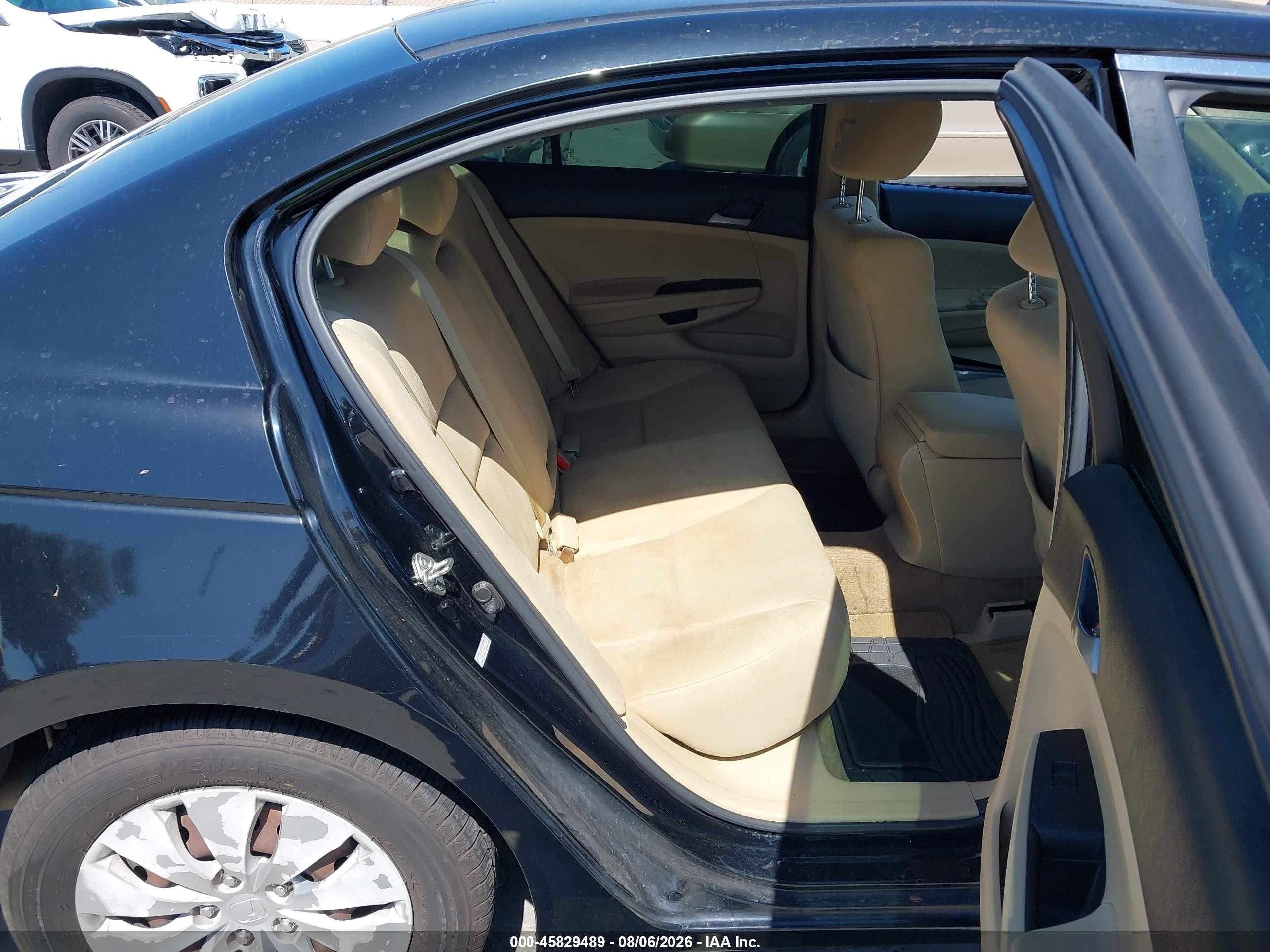 2012 Honda Accord Sdn Lx Черный vin: 1HGCP2F36CA144237