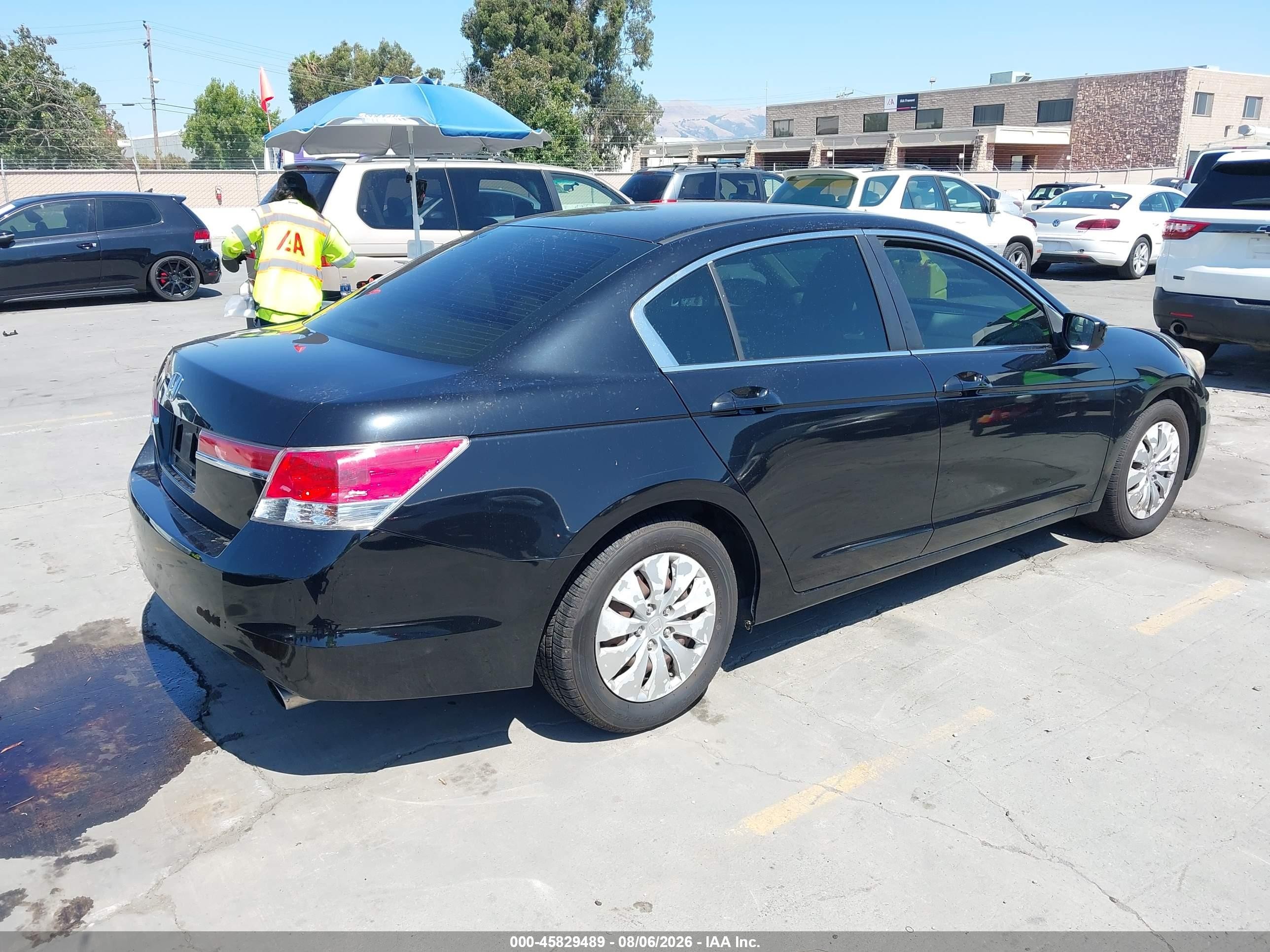 2012 Honda Accord Sdn Lx Черный vin: 1HGCP2F36CA144237