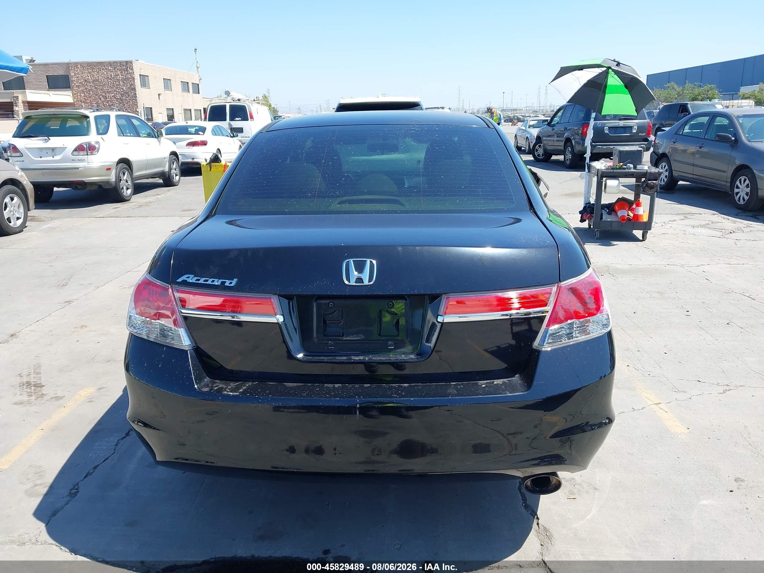2012 Honda Accord Sdn Lx Черный vin: 1HGCP2F36CA144237
