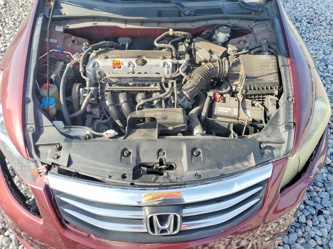 2012 Honda Accord Lx Burgundy vin: 1HGCP2F36CA144464