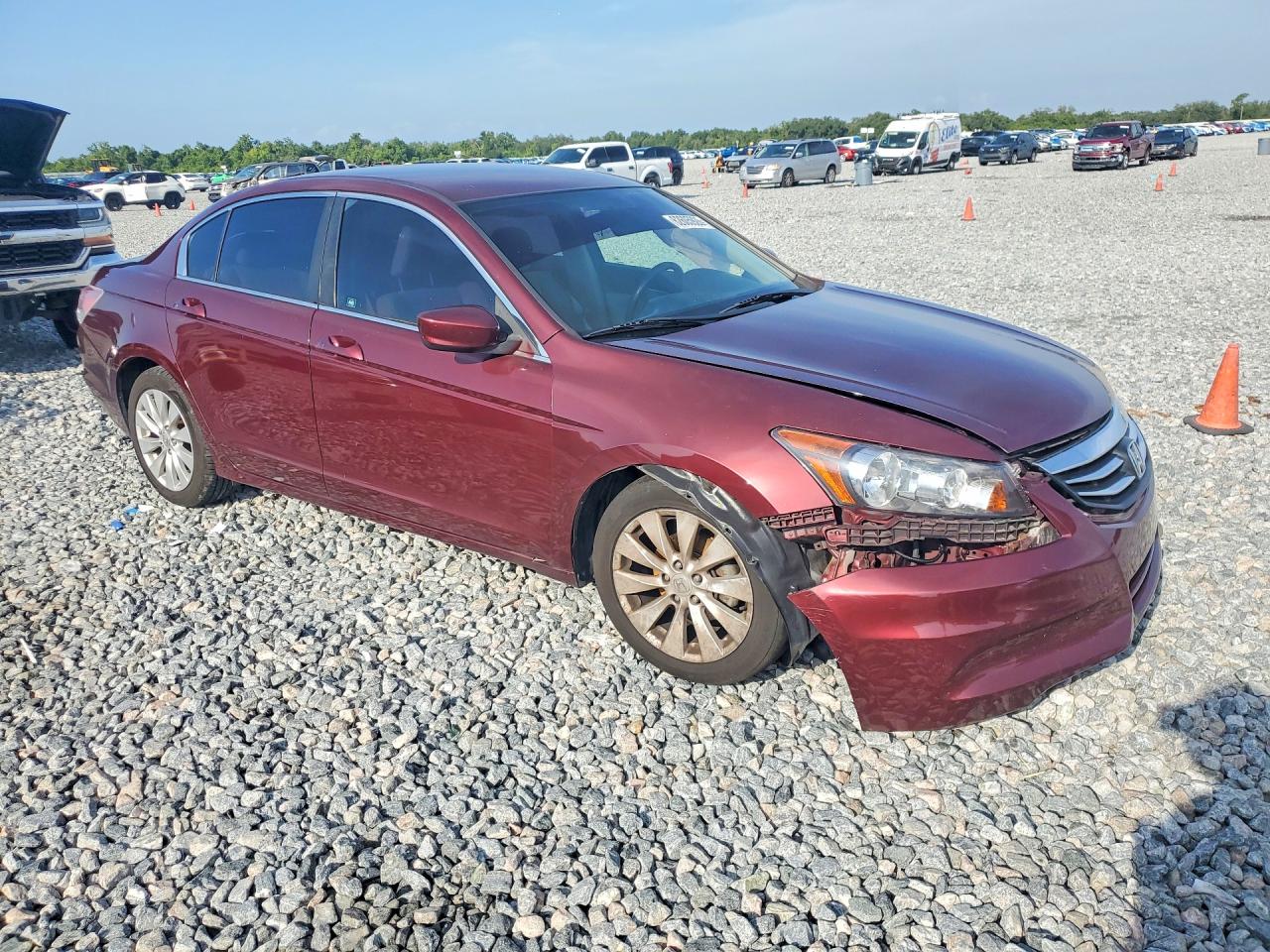 2012 Honda Accord Lx Burgundy vin: 1HGCP2F36CA144464