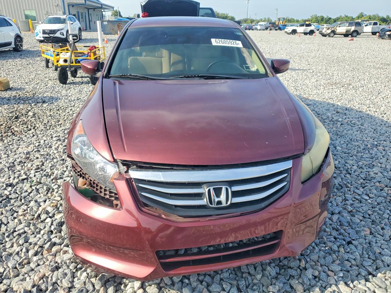 2012 Honda Accord Lx Burgundy vin: 1HGCP2F36CA144464