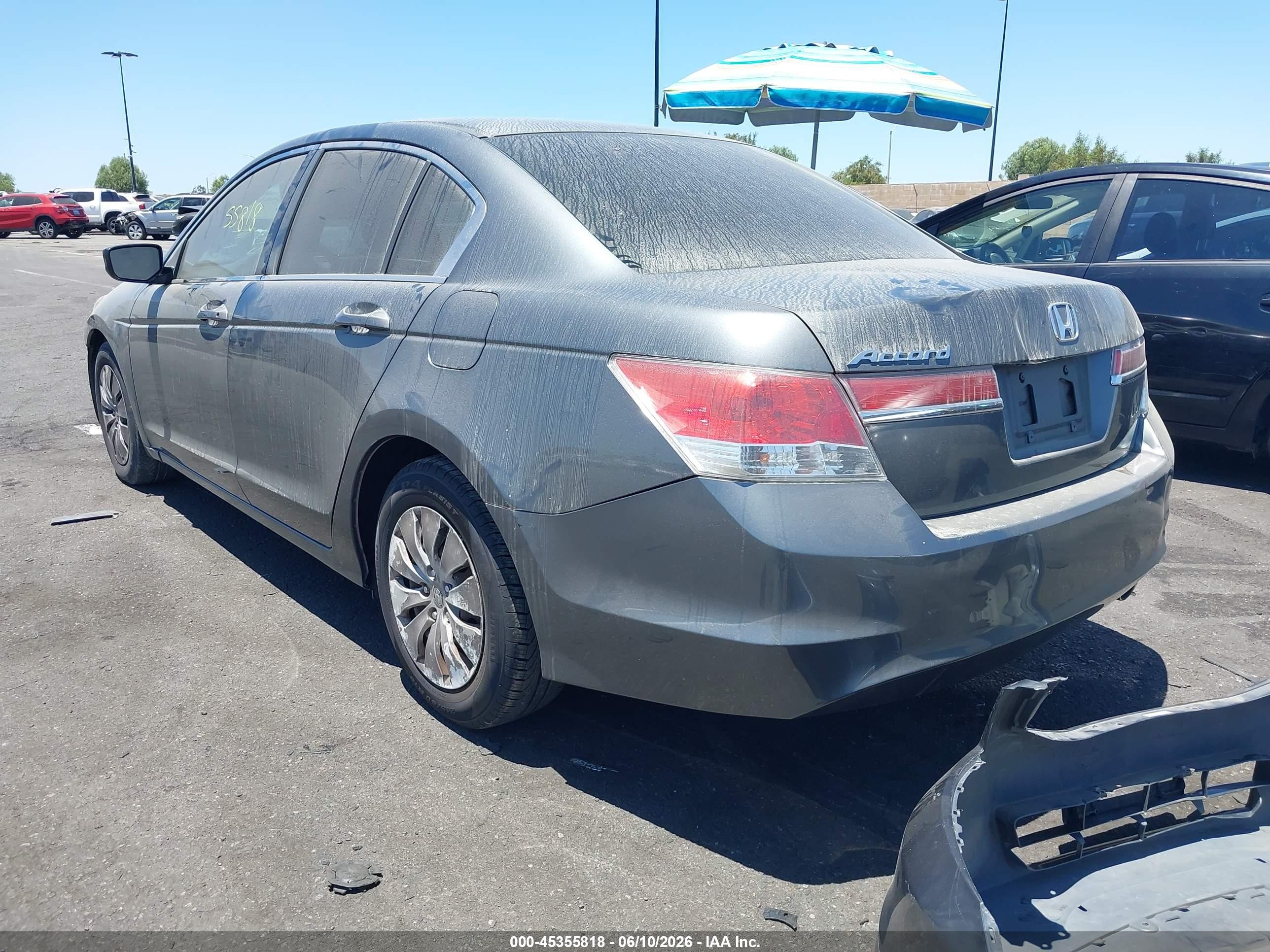 2012 Honda Accord 2.4 Lx Gray vin: 1HGCP2F36CA152922