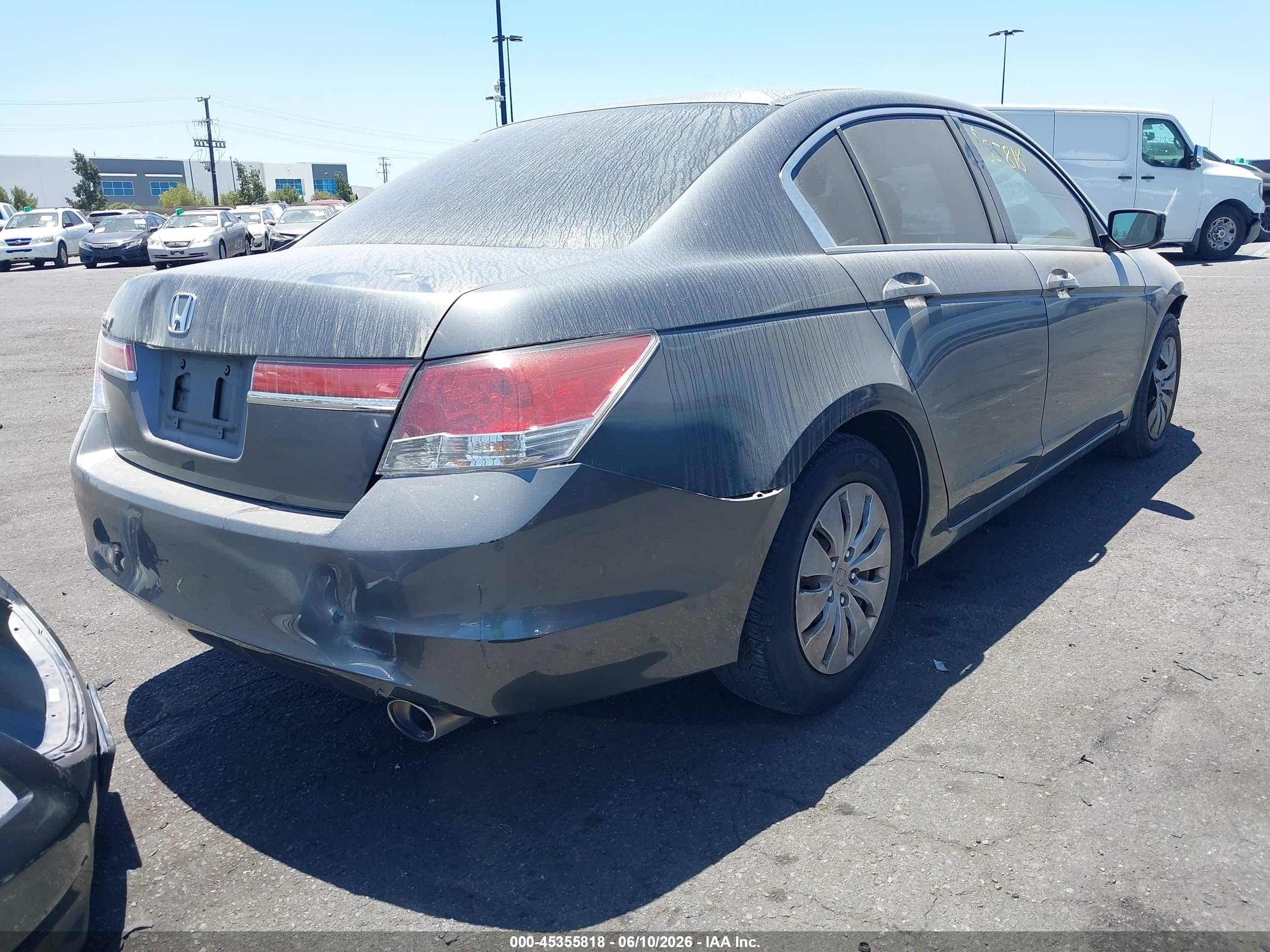 2012 Honda Accord 2.4 Lx Gray vin: 1HGCP2F36CA152922
