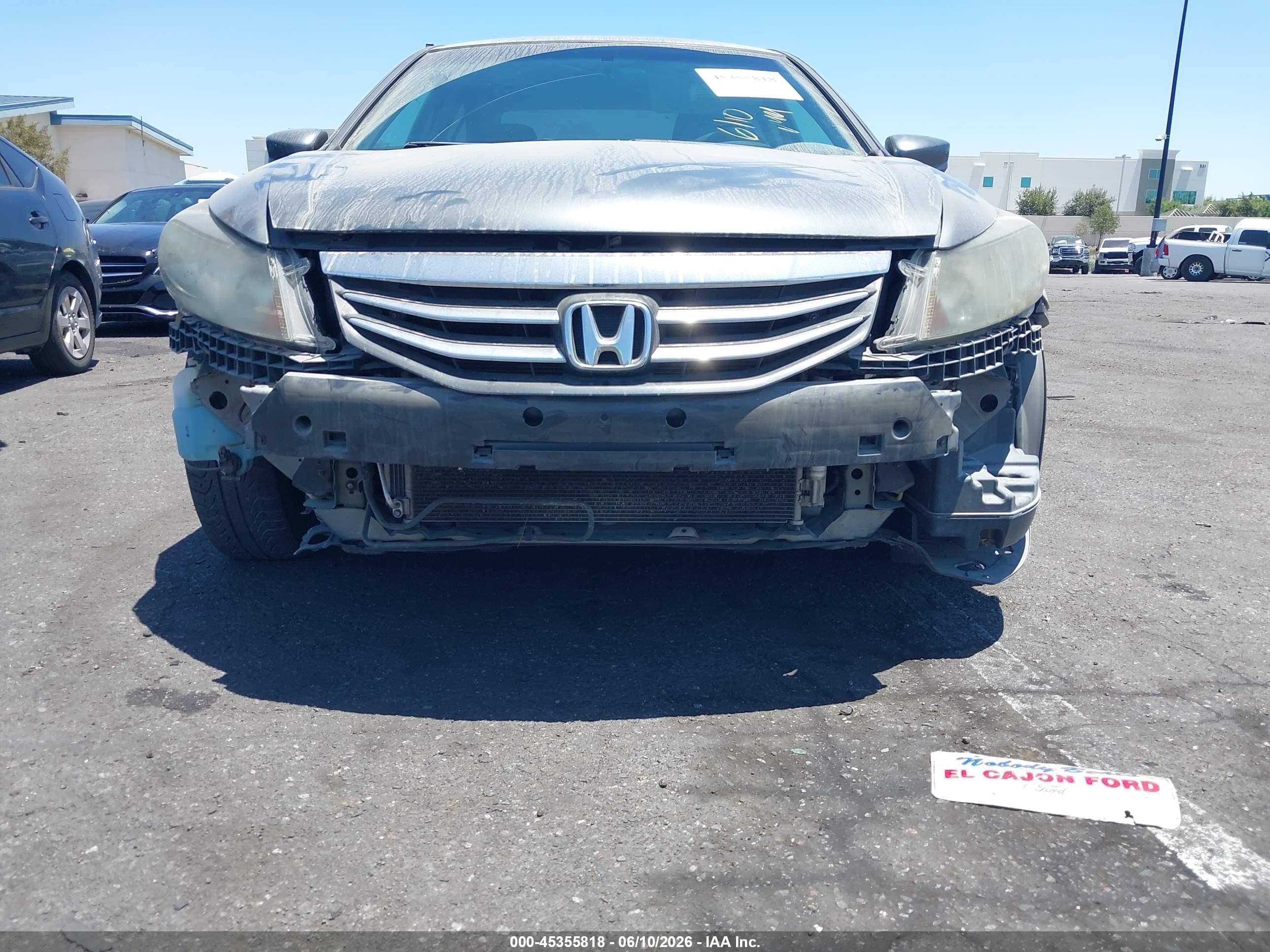 2012 Honda Accord 2.4 Lx Gray vin: 1HGCP2F36CA152922