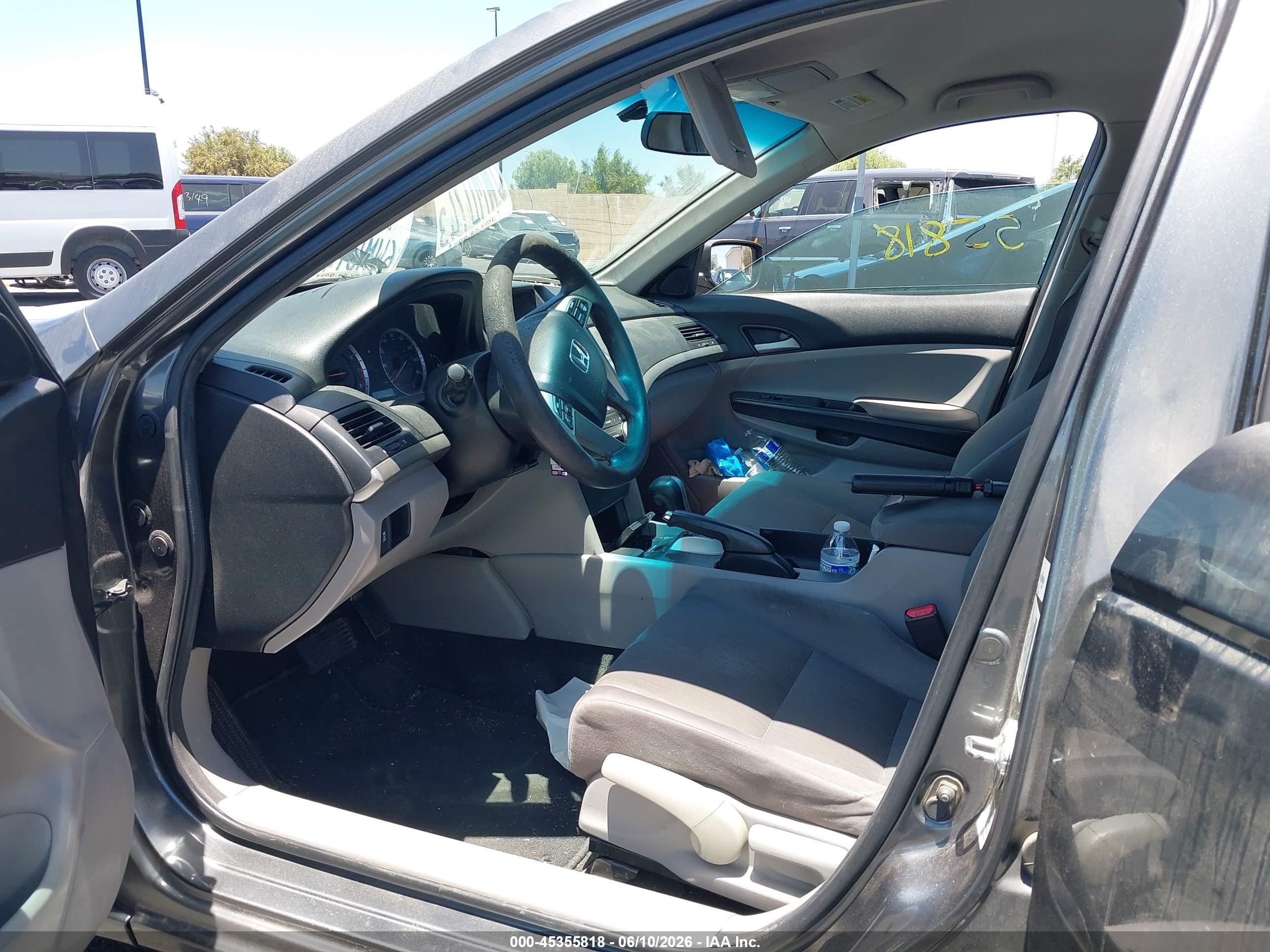 2012 Honda Accord 2.4 Lx Gray vin: 1HGCP2F36CA152922