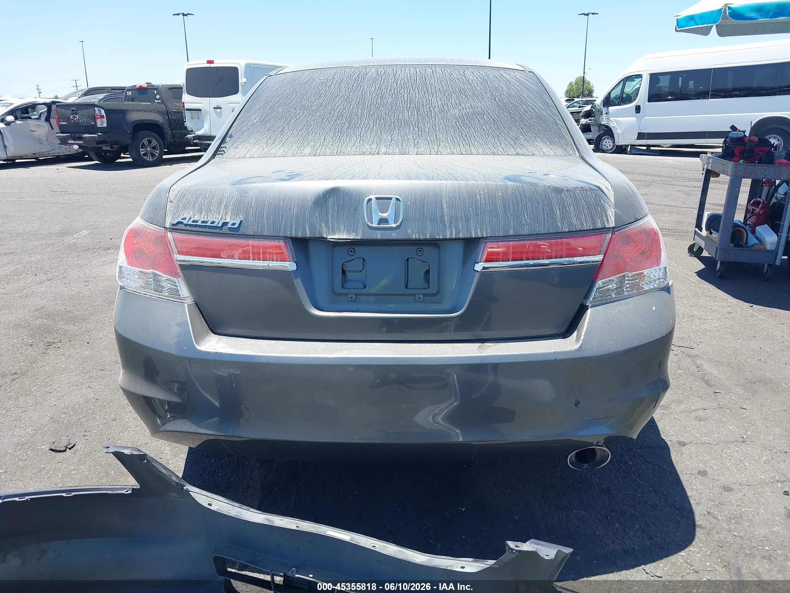 2012 Honda Accord 2.4 Lx Gray vin: 1HGCP2F36CA152922