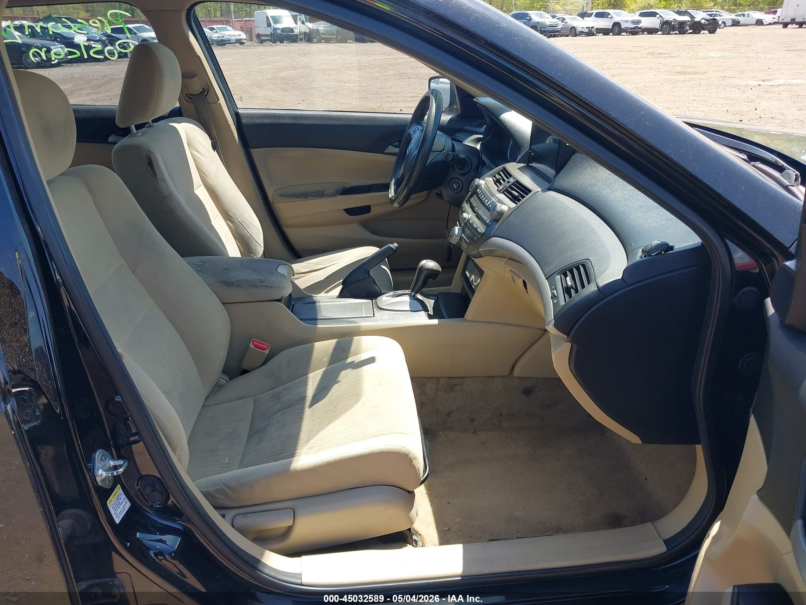 2012 Honda Accord 2.4 Lx Black vin: 1HGCP2F36CA153584