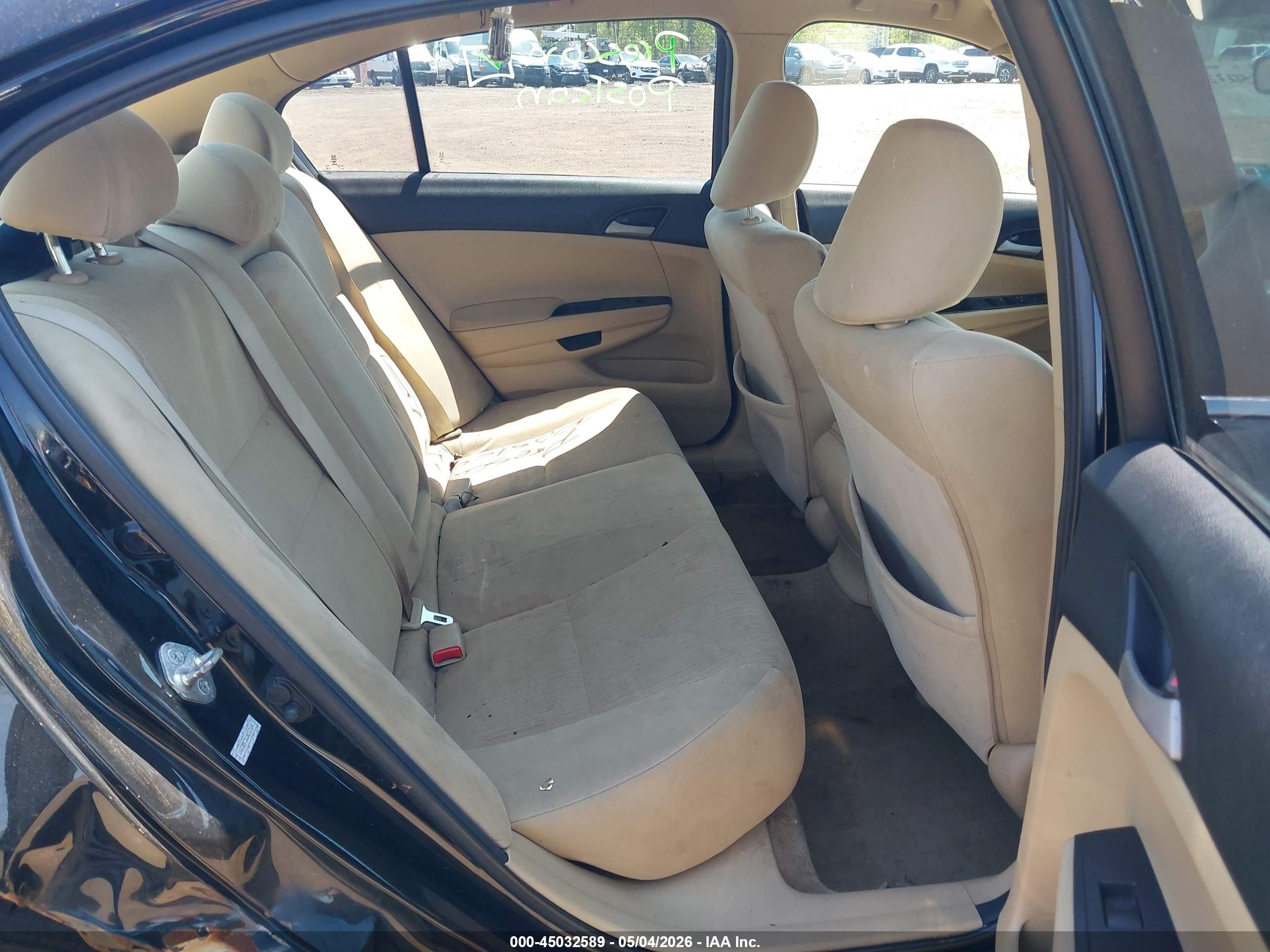 2012 Honda Accord 2.4 Lx Black vin: 1HGCP2F36CA153584