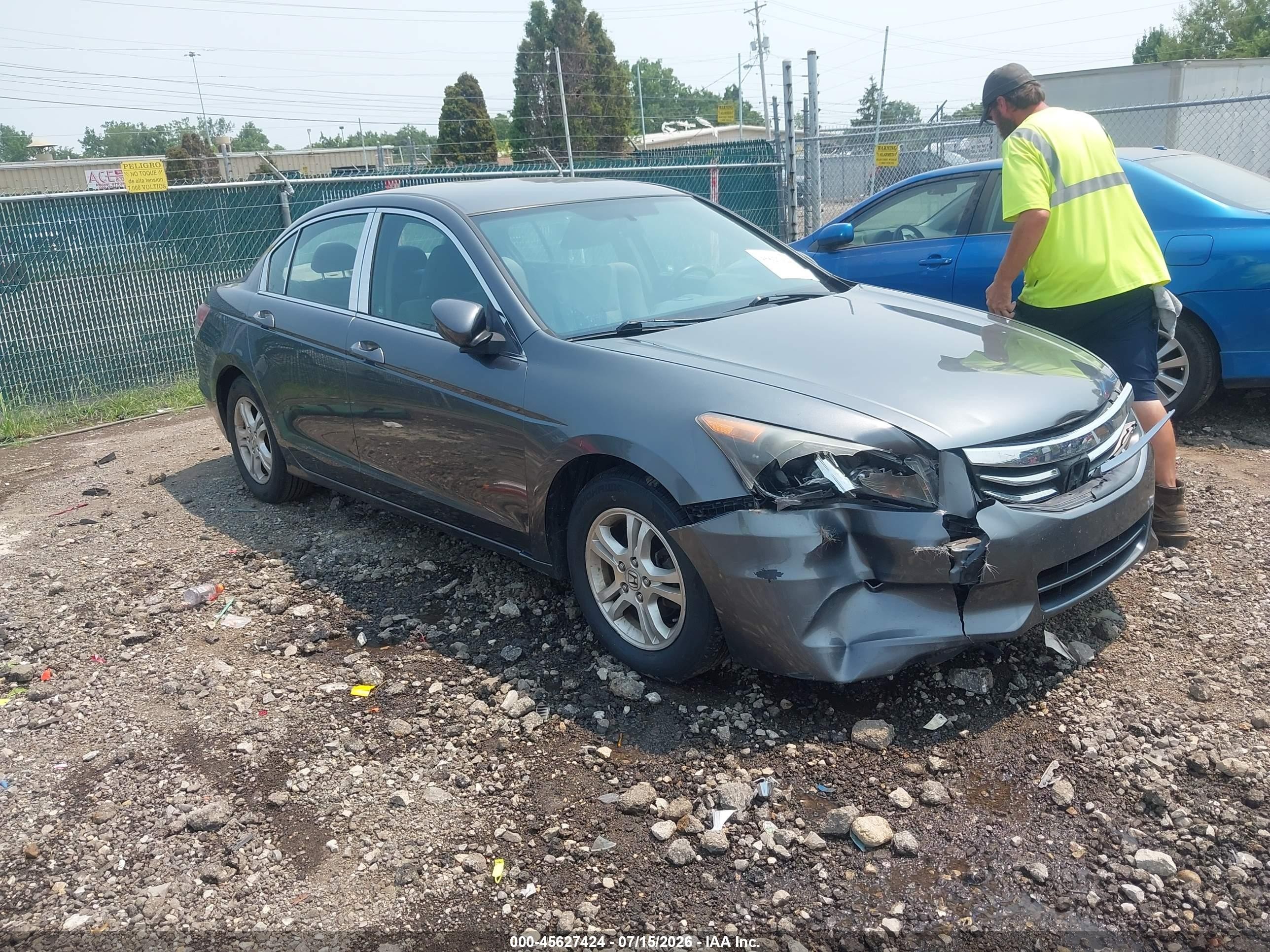 2012 Honda Accord Sdn Lx Gray vin: 1HGCP2F36CA166593