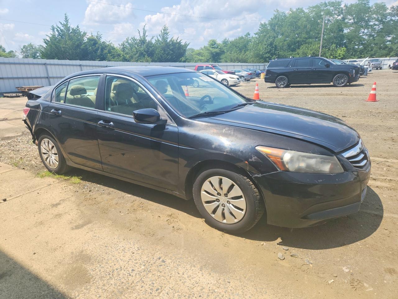 2012 Honda Accord Lx Black vin: 1HGCP2F36CA191719