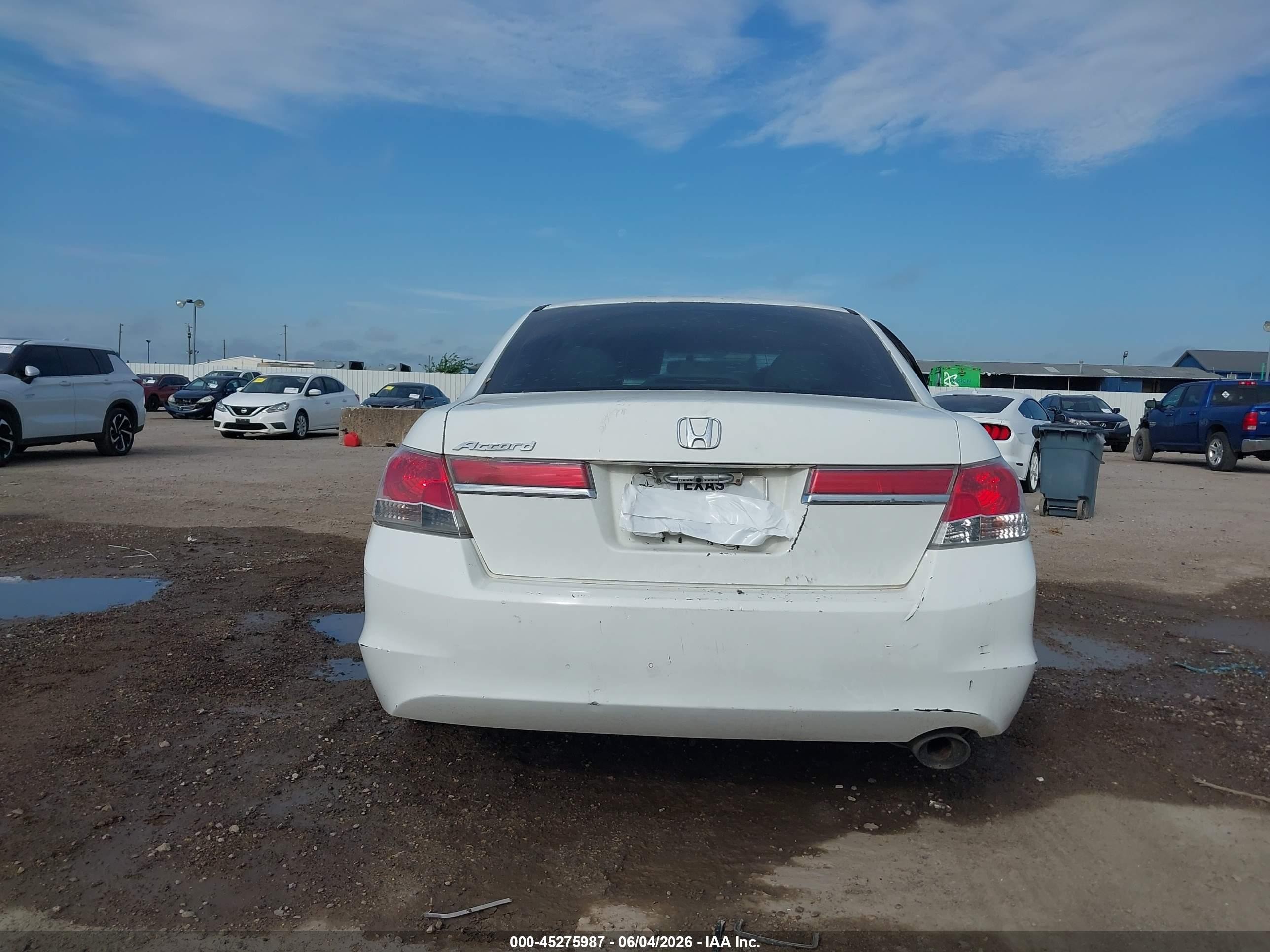 2012 Honda Accord 2.4 Lx White vin: 1HGCP2F36CA209765
