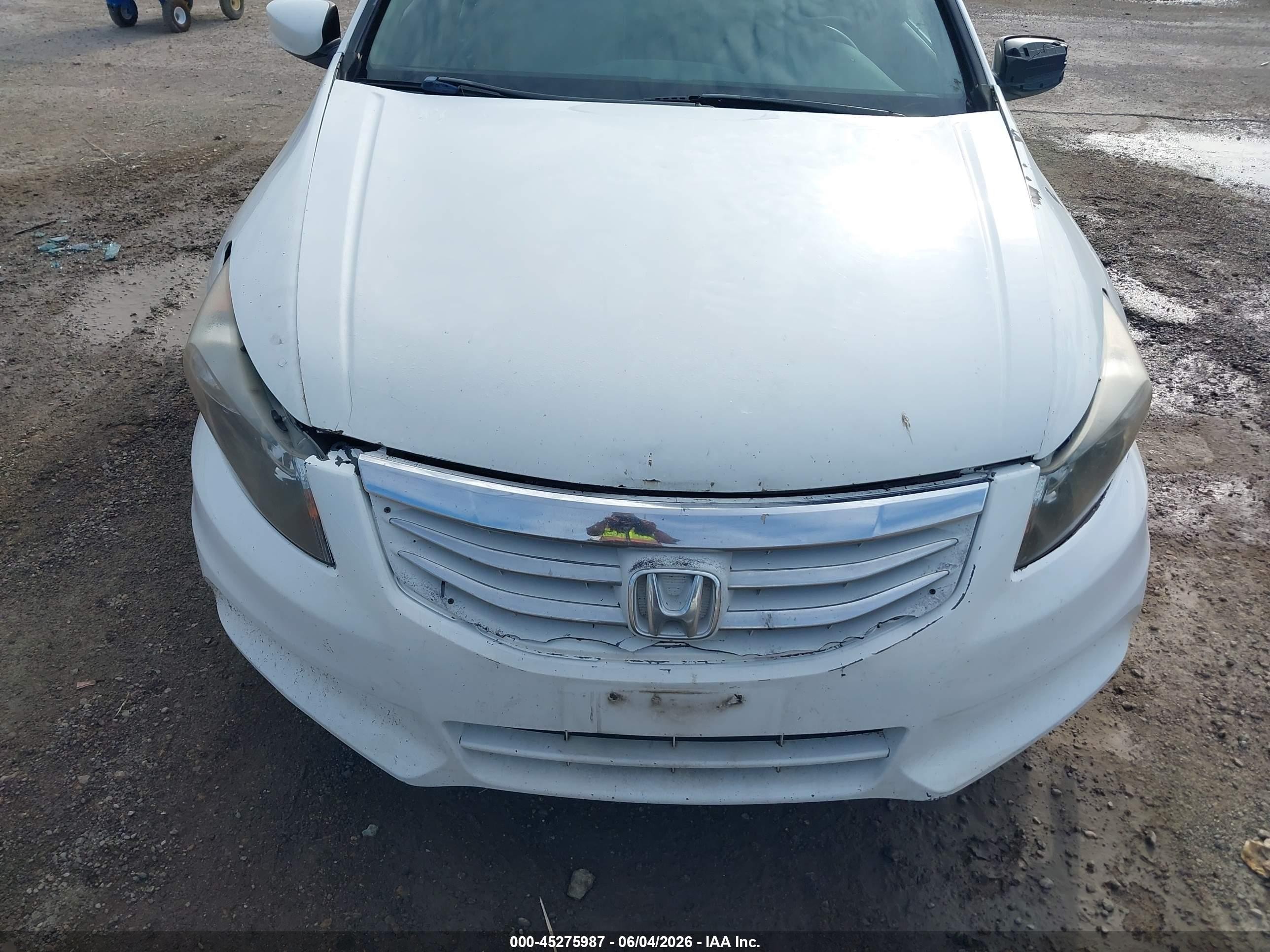 2012 Honda Accord 2.4 Lx White vin: 1HGCP2F36CA209765