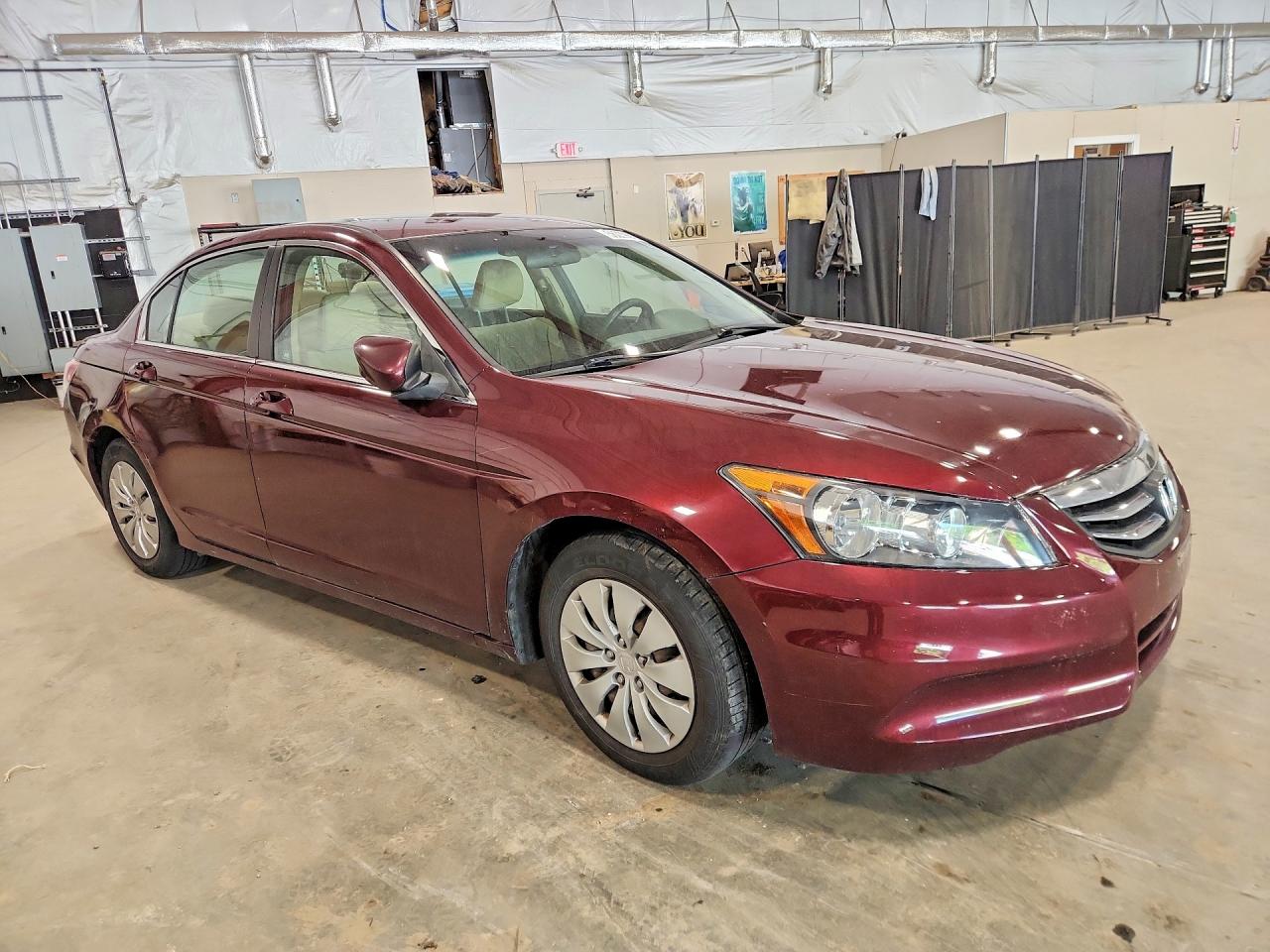 2012 Honda Accord Lx Burgundy vin: 1HGCP2F36CA229773
