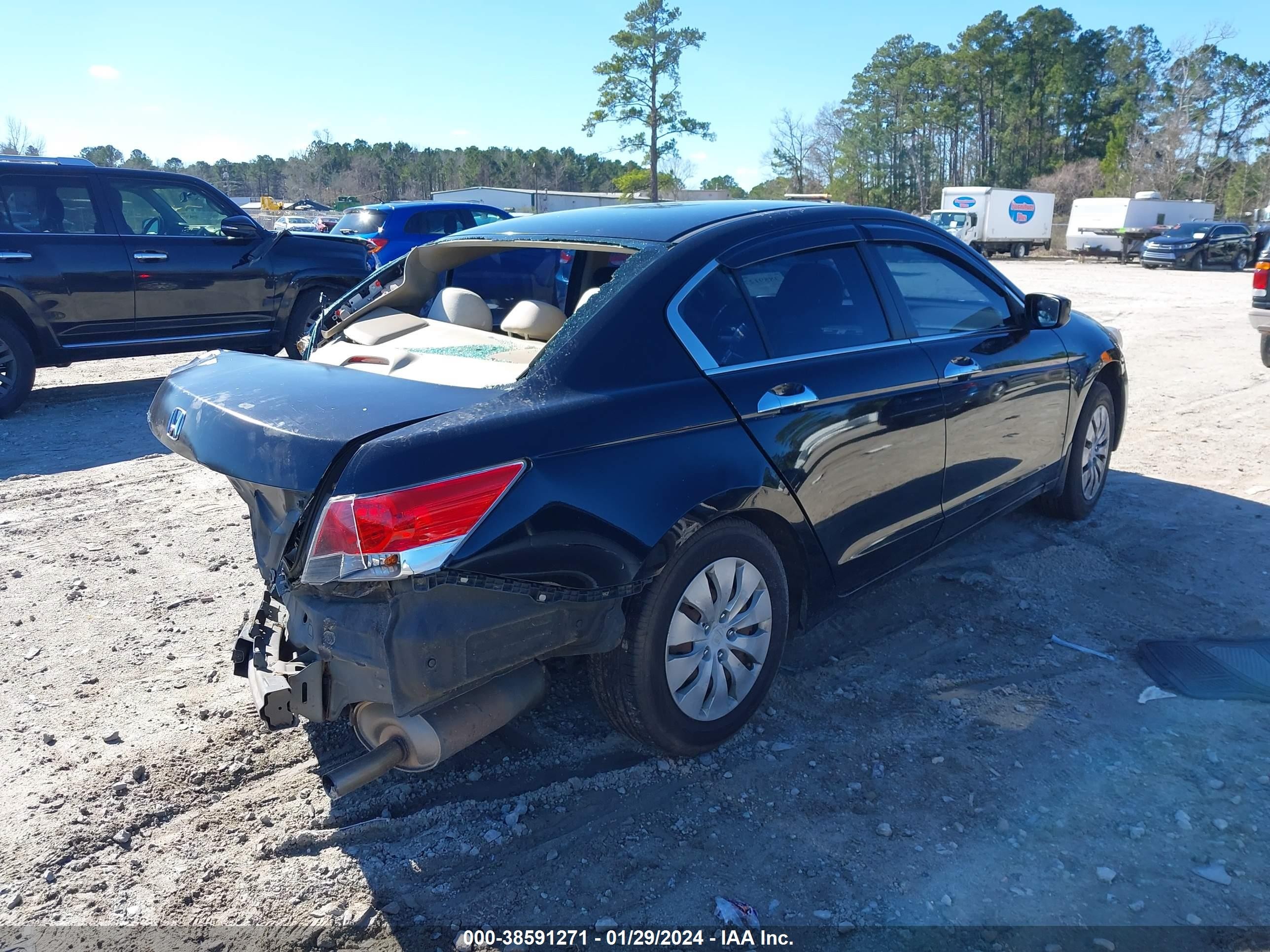 2010 Honda Accord 2.4 Lx Black vin: 1HGCP2F37AA013184